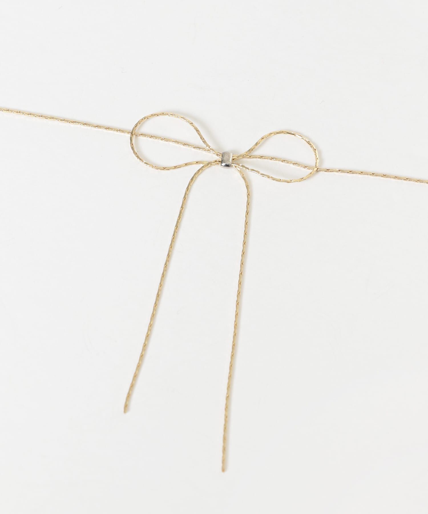 SMELLY「リボンチェーンネックレス」|ネックレス|