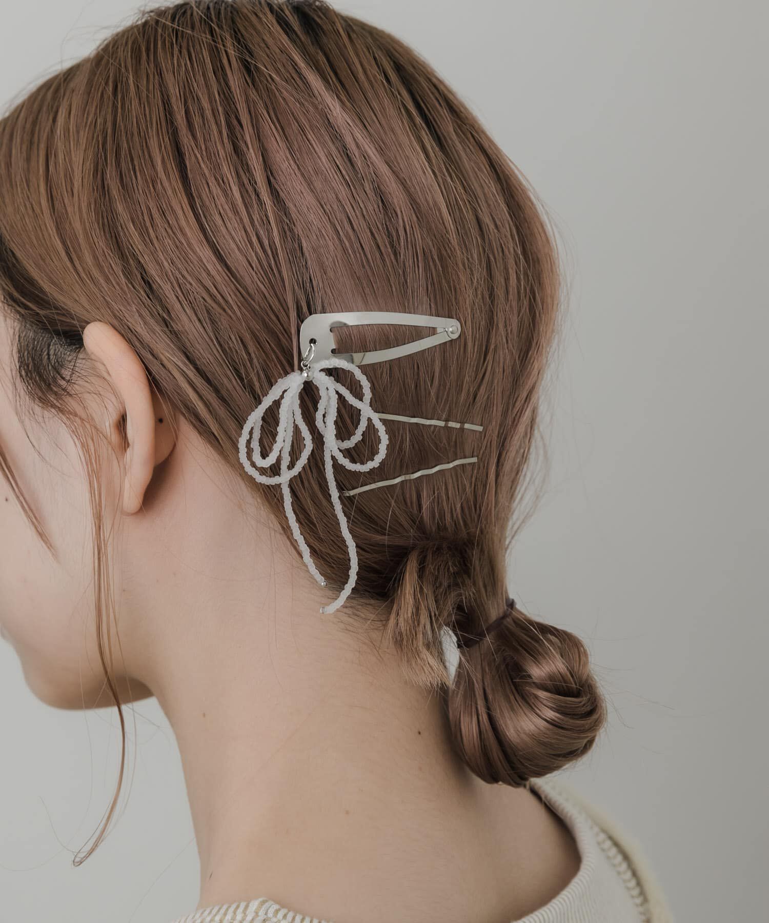 SMELLY「ガラスビーズリボン3セットピン」|その他|