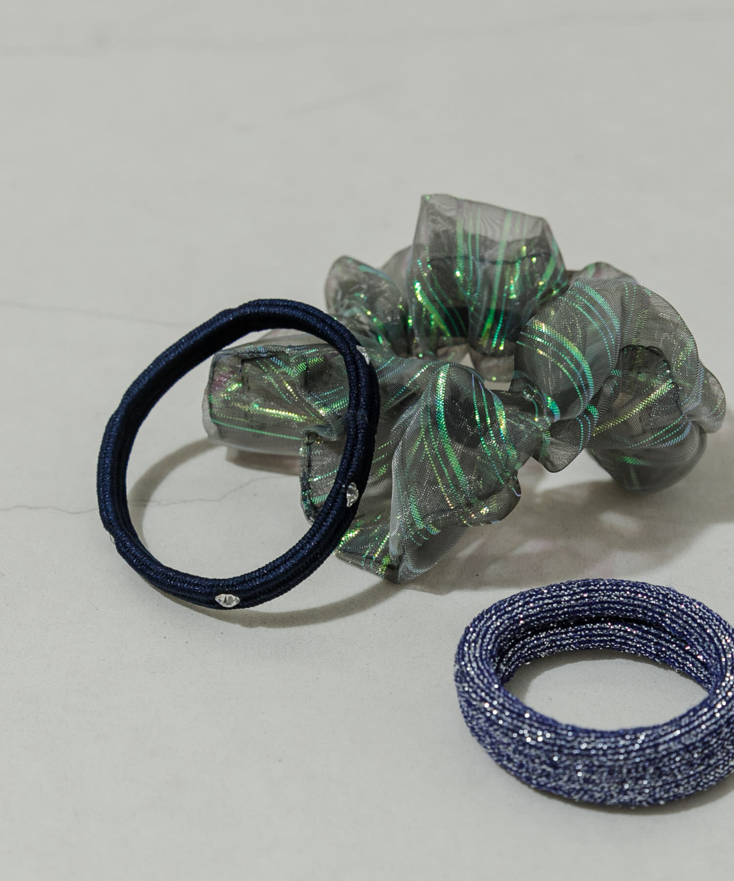 SMELLY「シアー3セットヘアゴム」|ヘアゴム・シュシュ|