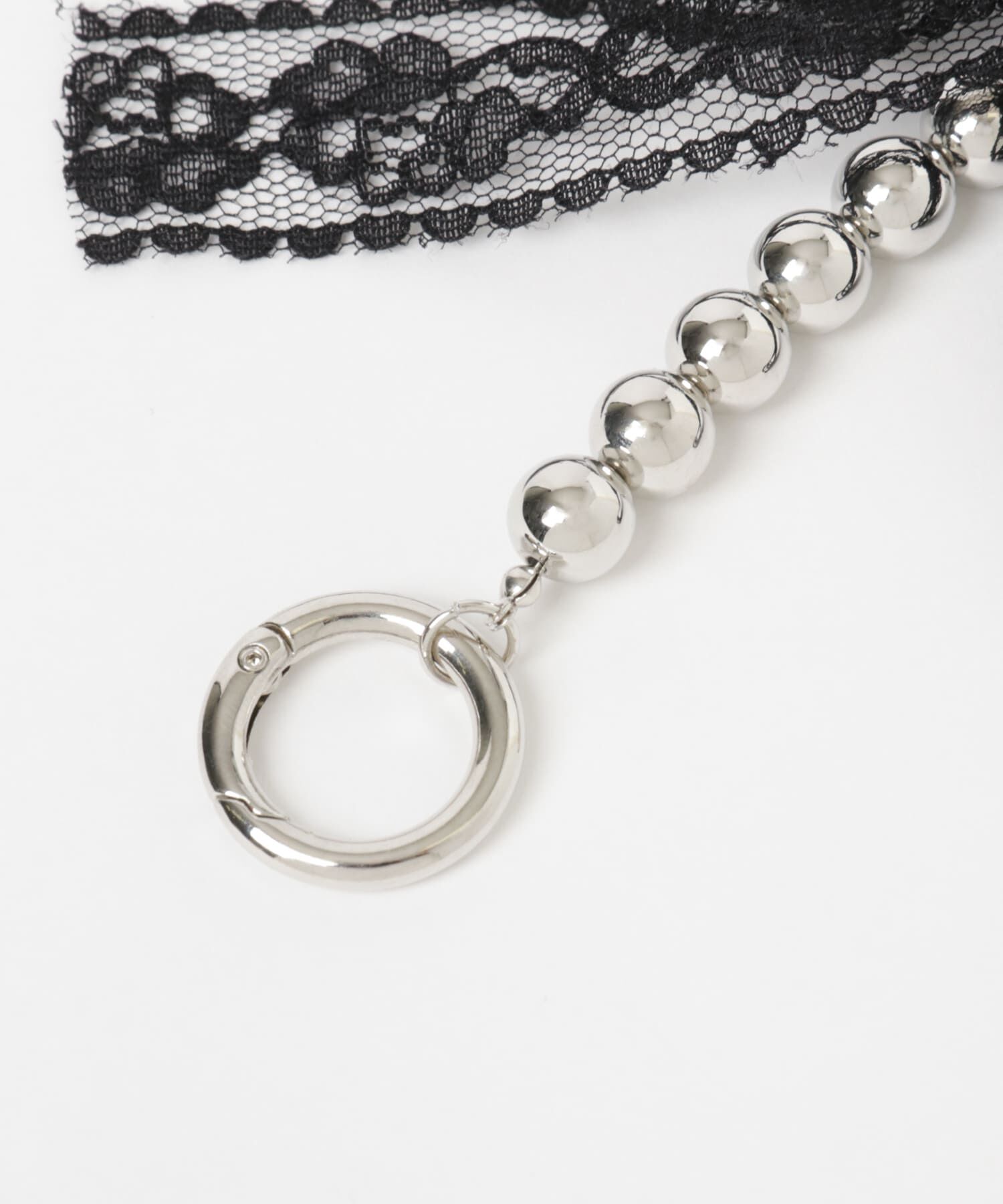 SMELLY「ローズレースリボンストラップ」|チャーム・キーホルダー|