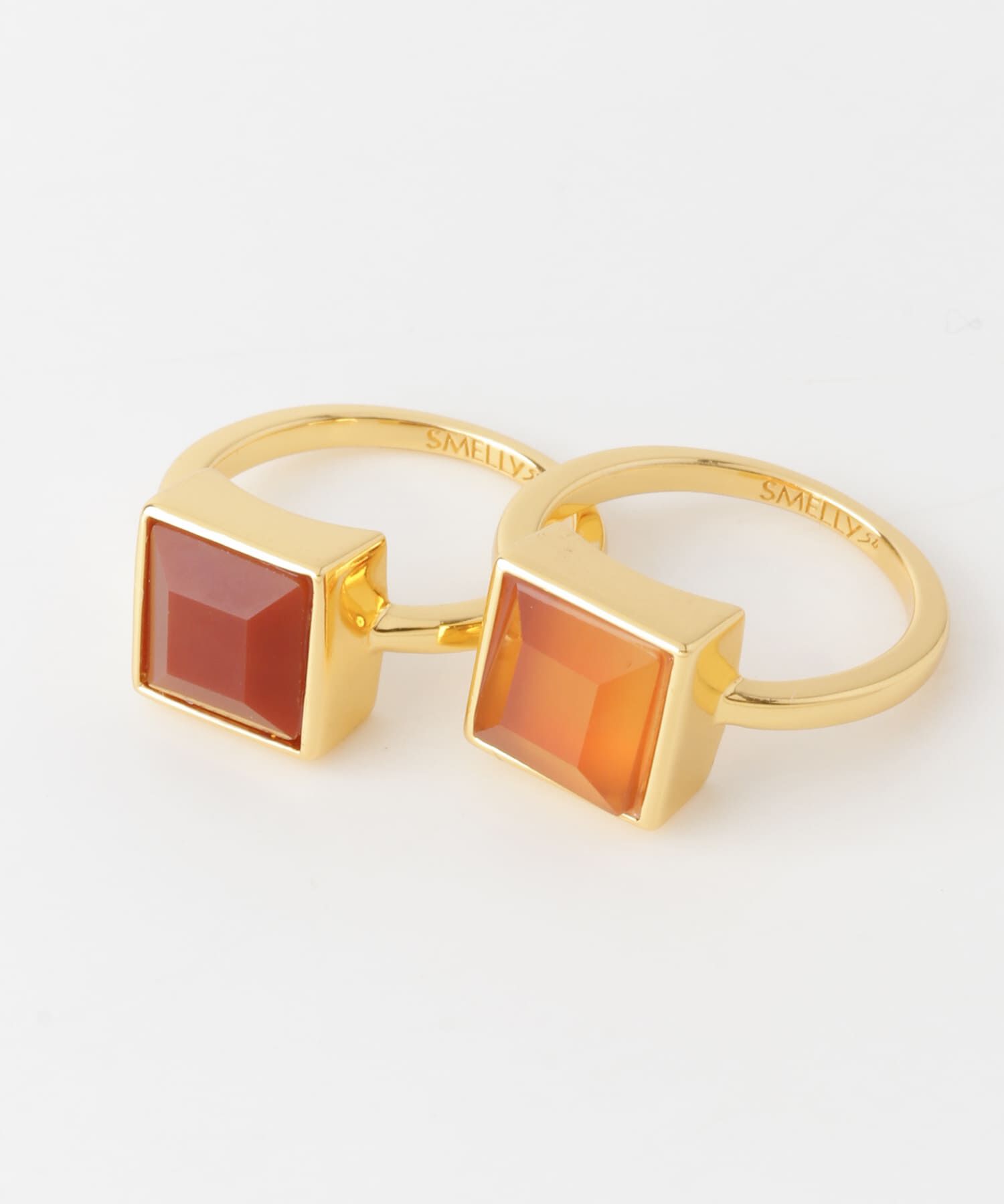SMELLY「SMELLY so&rsquo;　square carnelian ring」|リング|