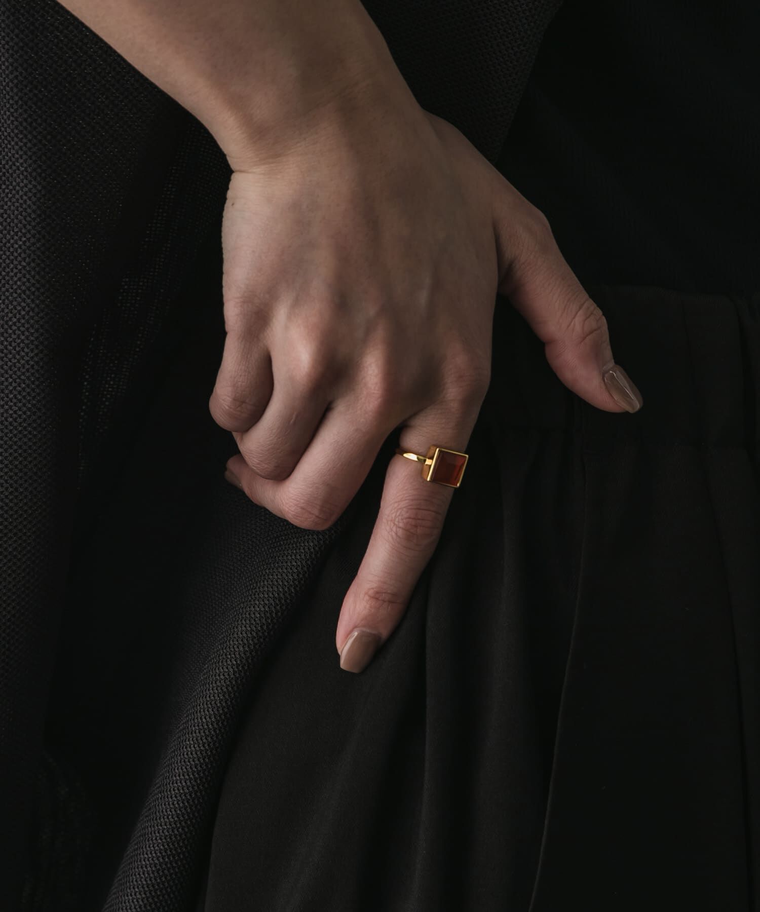 SMELLY「SMELLY so&rsquo;　square carnelian ring」|リング|