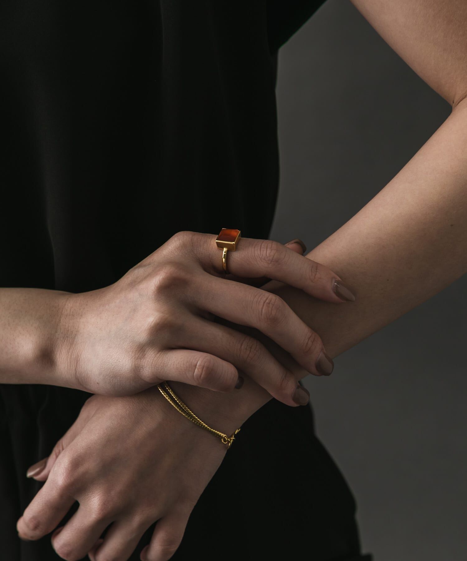 SMELLY「SMELLY so&rsquo;　square carnelian ring」|リング|