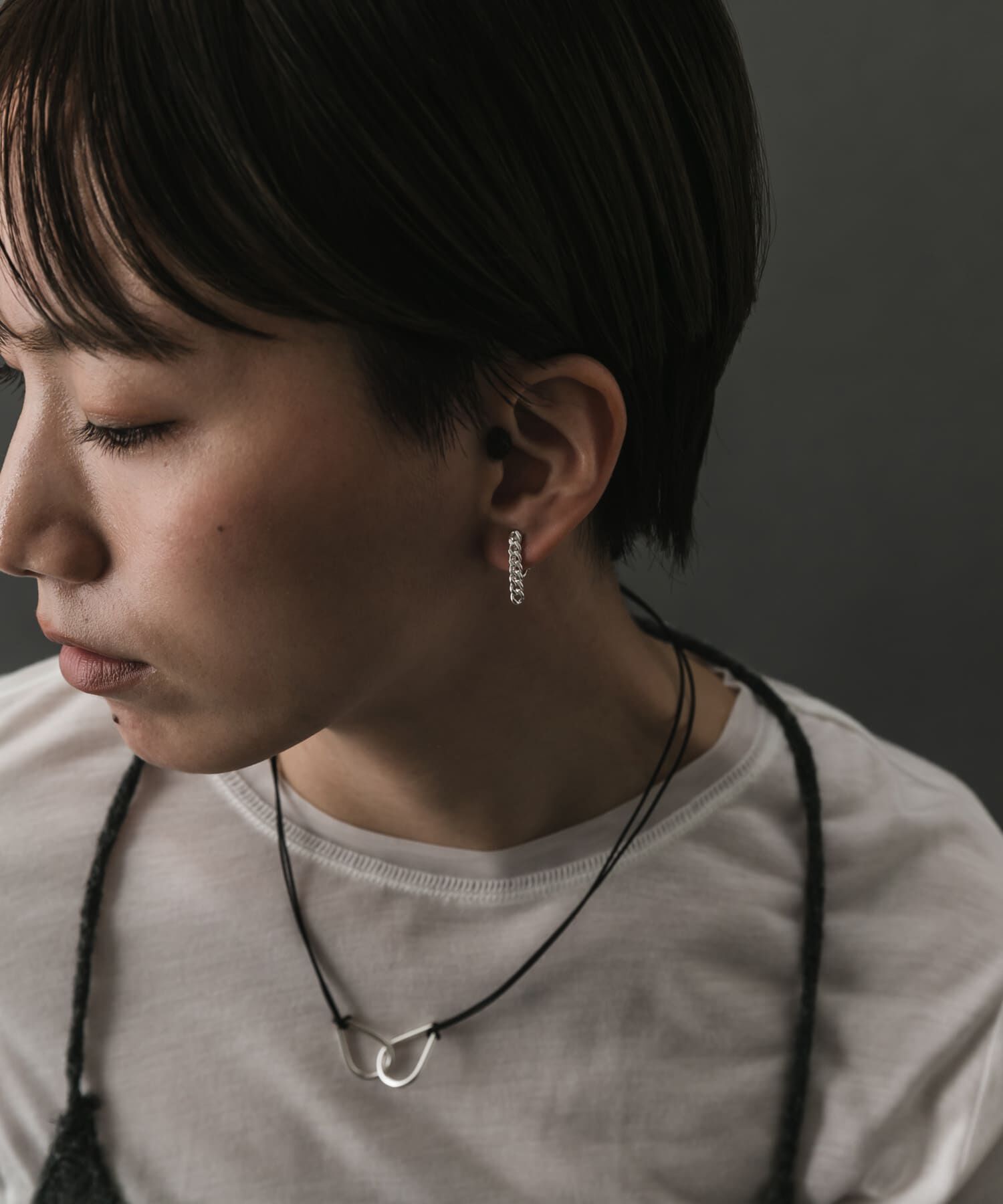 SMELLY「SMELLY so&rsquo;　asymmetry chain earring」|イヤリング|