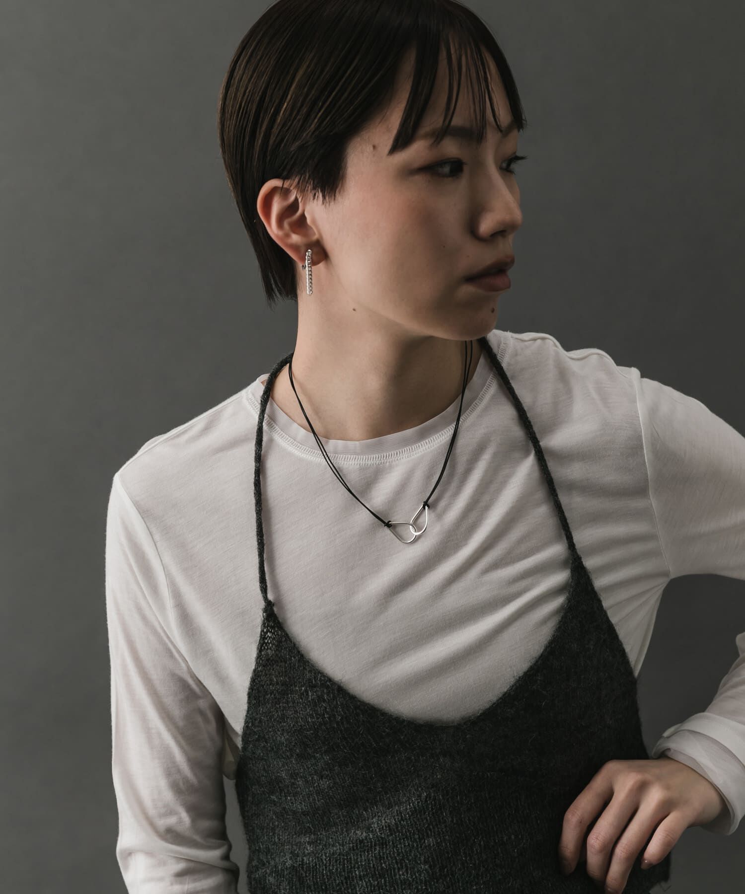 SMELLY「SMELLY so&rsquo;　asymmetry chain earring」|イヤリング|