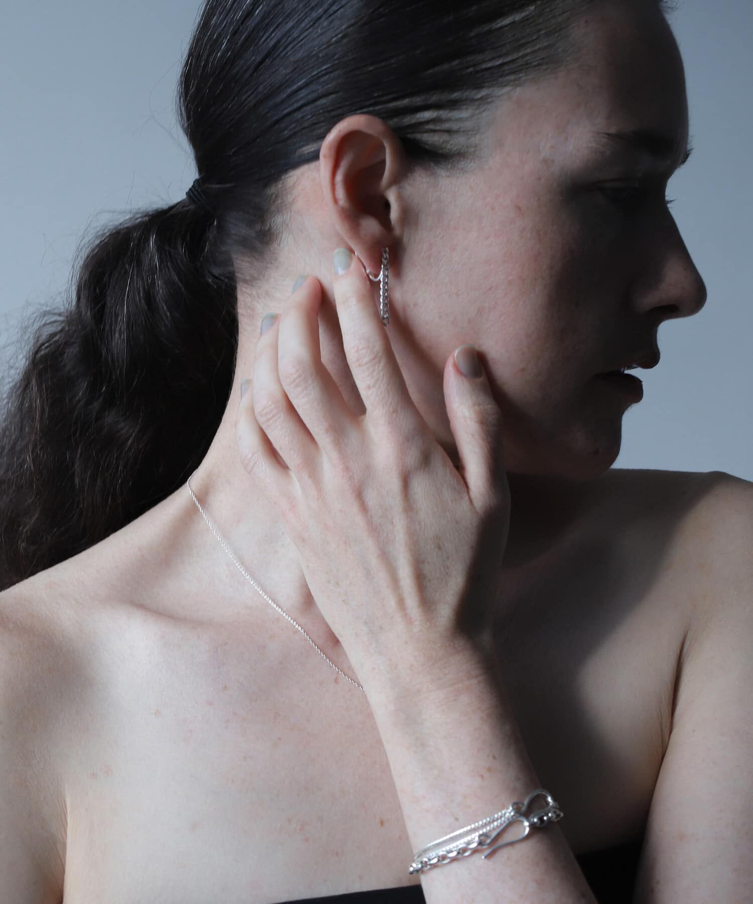 SMELLY「SMELLY so&rsquo;　asymmetry chain earring」|イヤリング|