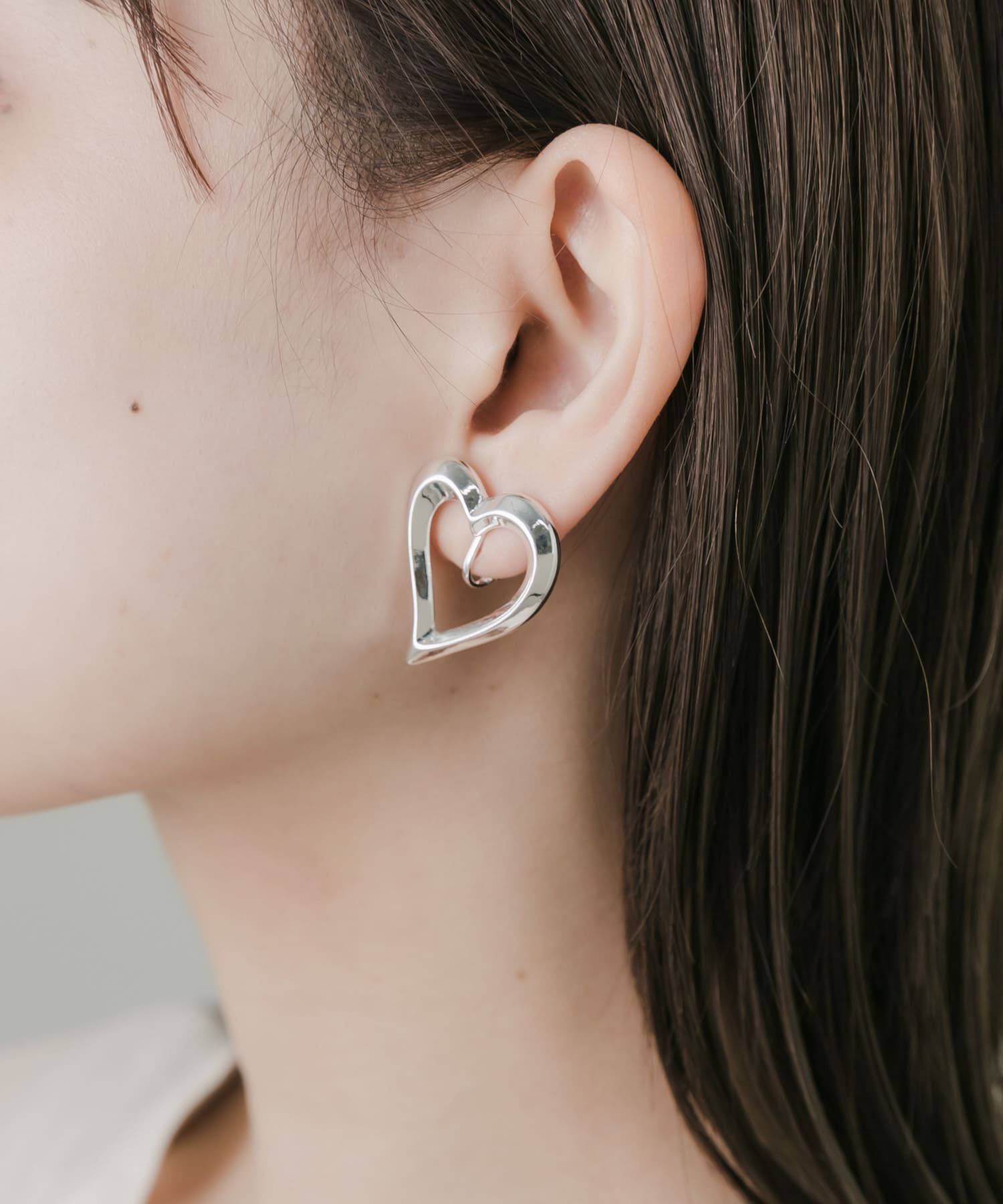 SMELLY「メタルハートイヤリング」|イヤリング|