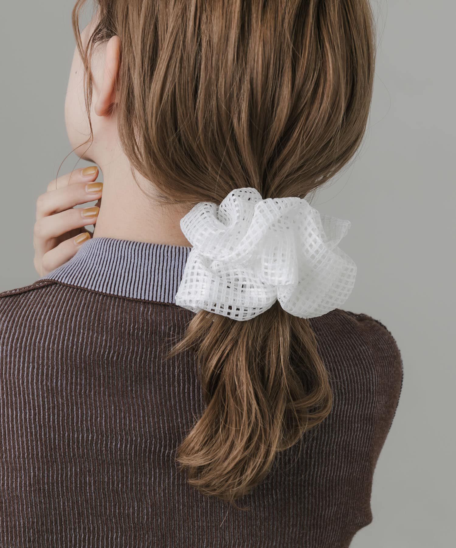 SMELLY「メッシュボリュームシュシュ」|ヘアゴム・シュシュ|