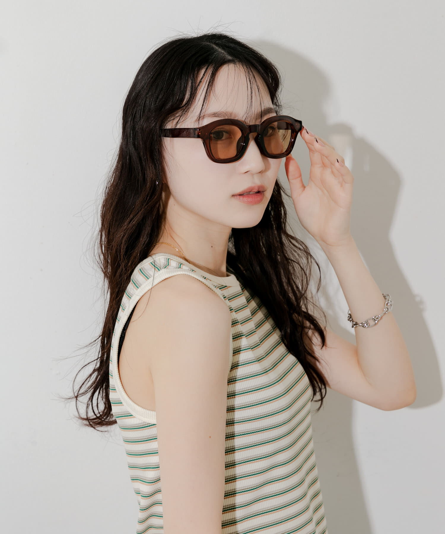 SMELLY「ワイドフレームサングラス」|メガネ|