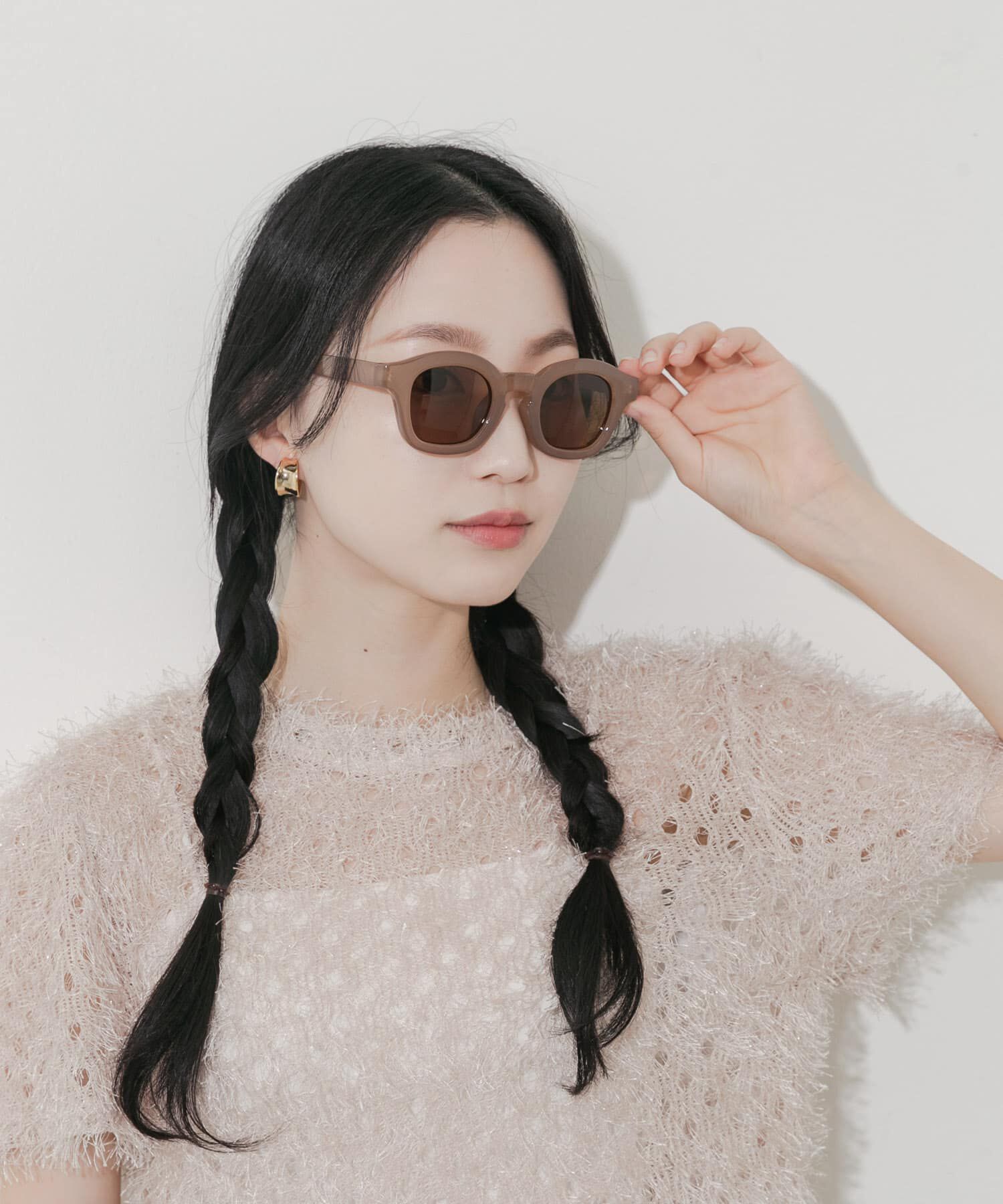 SMELLY「ワイドフレームサングラス」|メガネ|