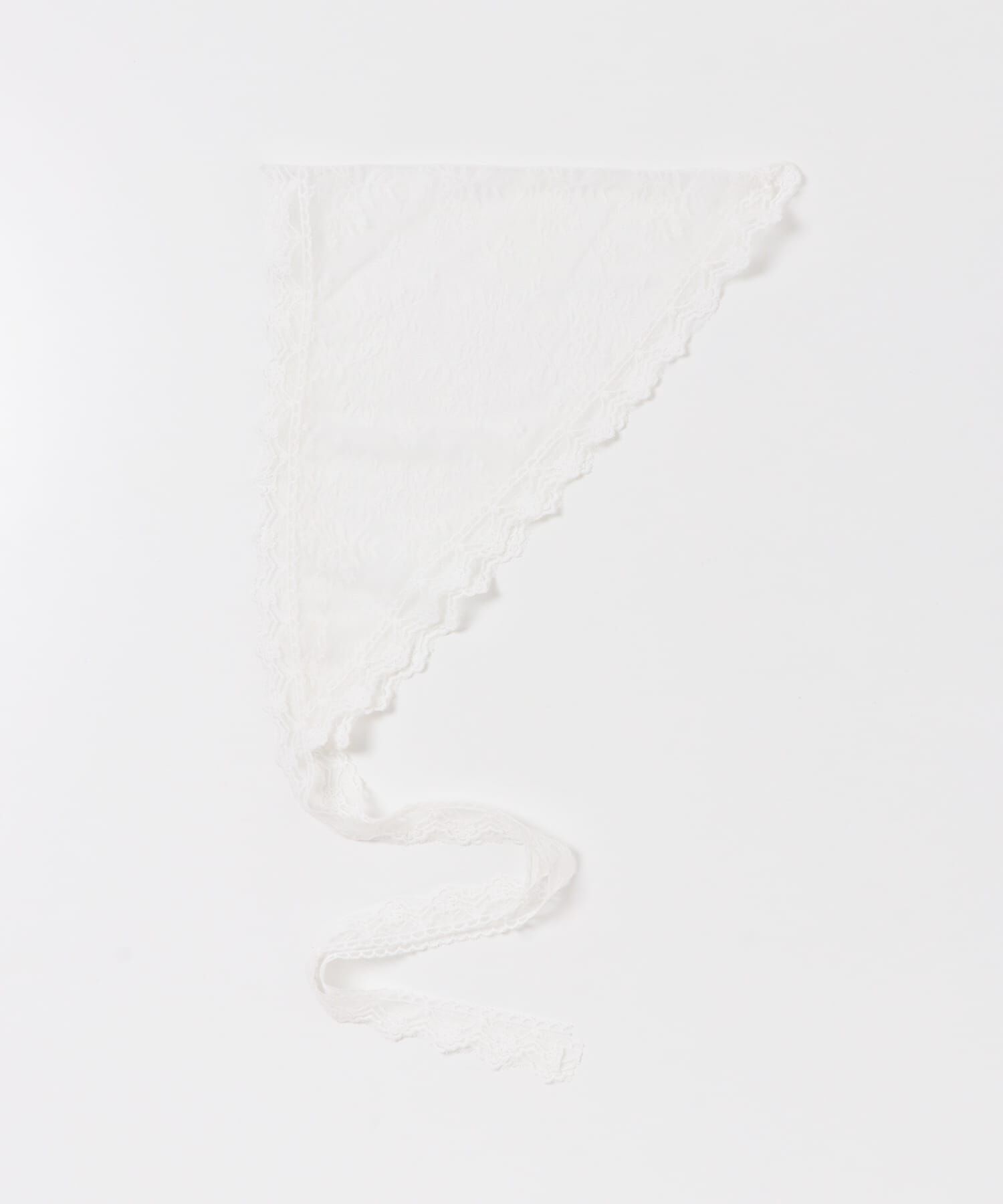 SMELLY「スカラップレースバブーシュカ」|バンダナ・スカーフ|