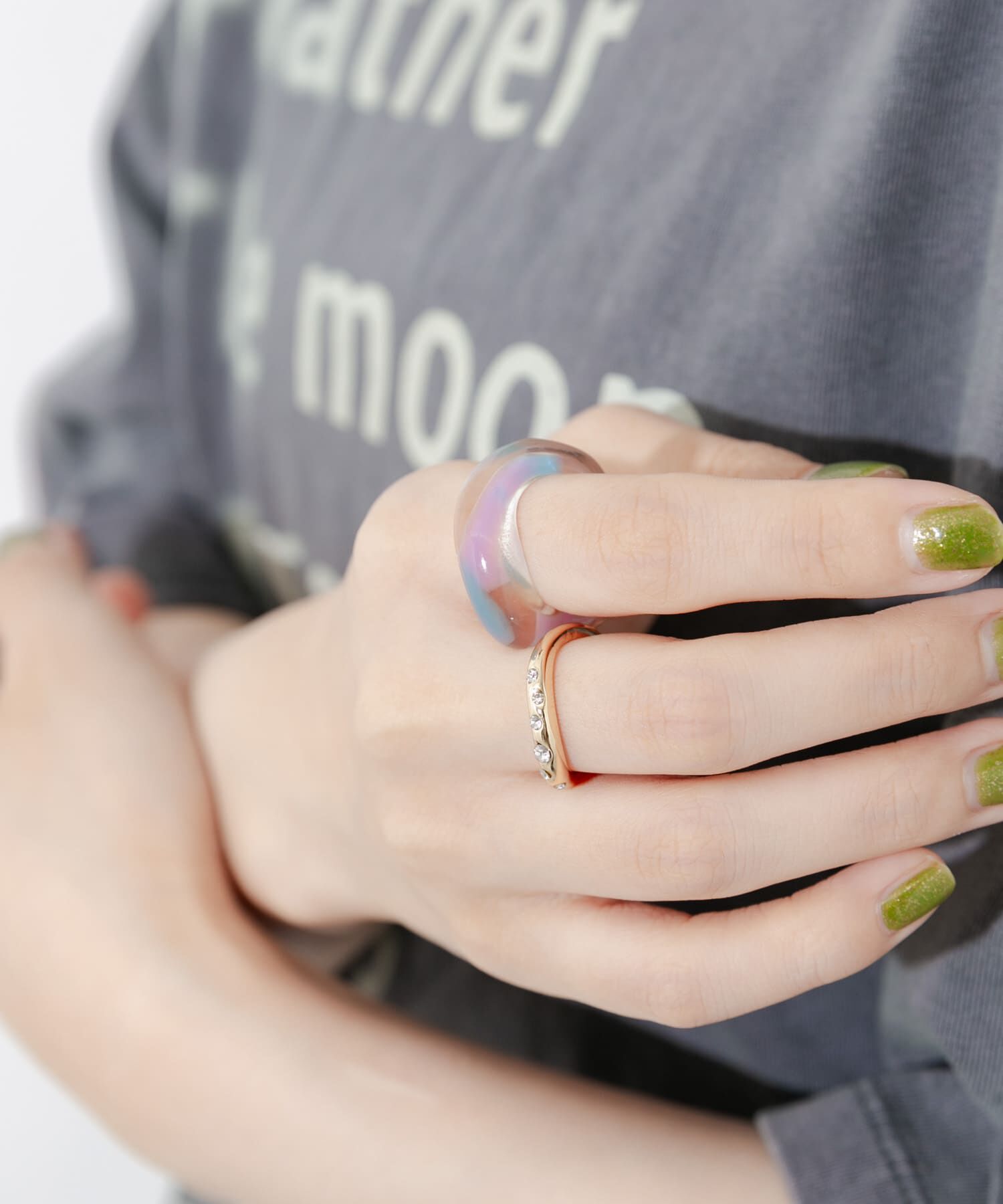 SMELLY「ジュシメタル2セットリング」|リング|