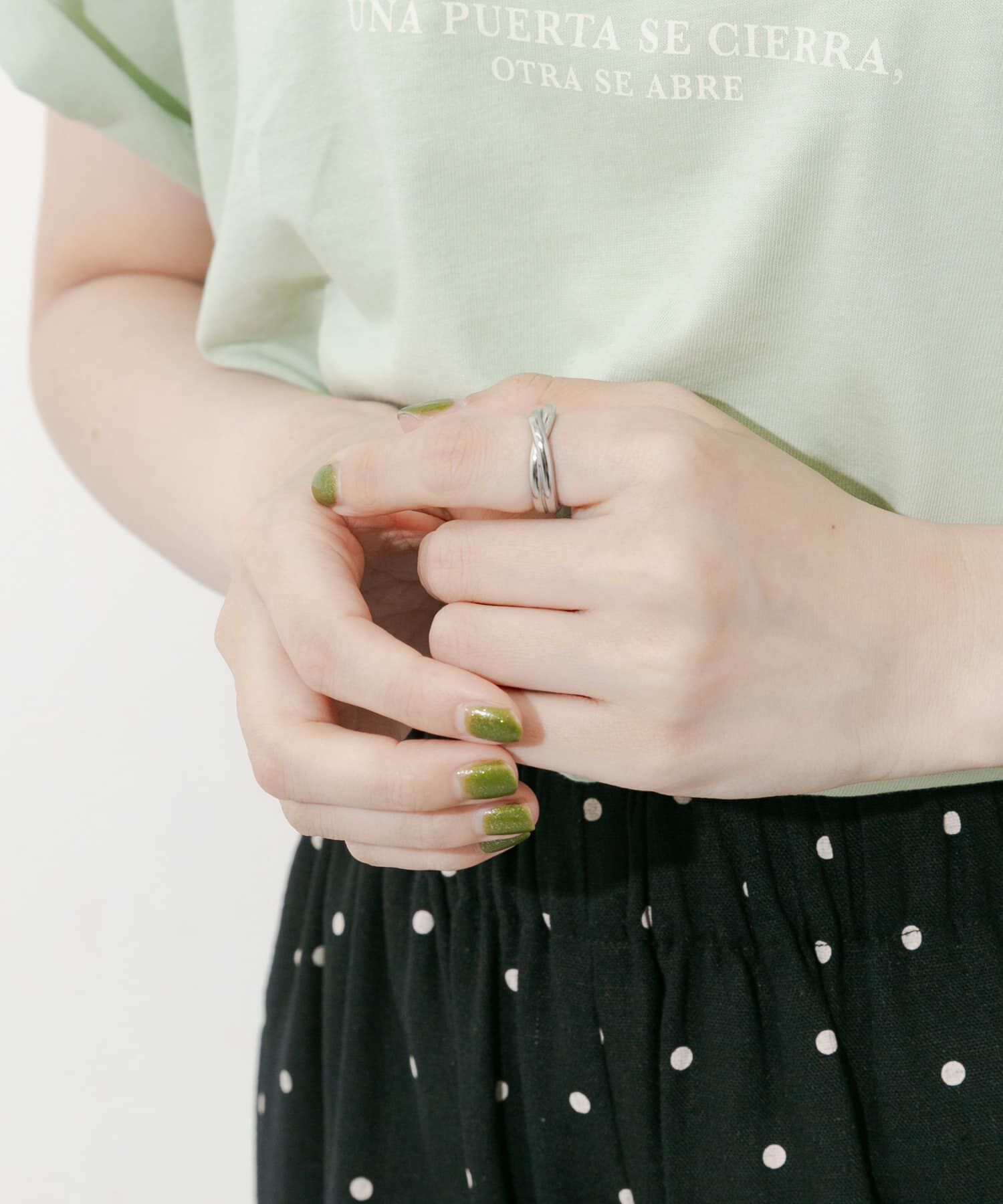 SMELLY「ステンレスツイストリング」|リング|