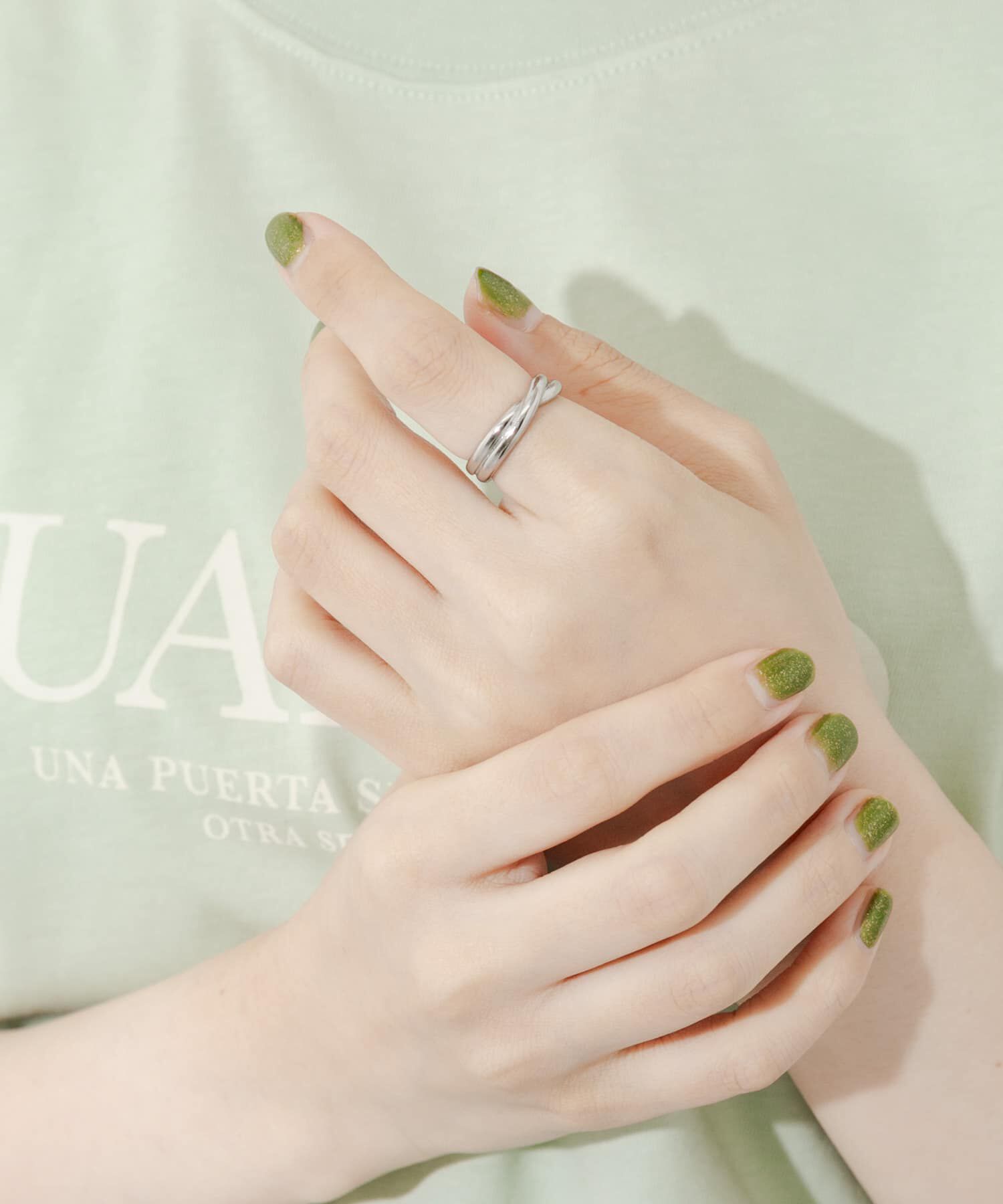 SMELLY「ステンレスツイストリング」|リング|