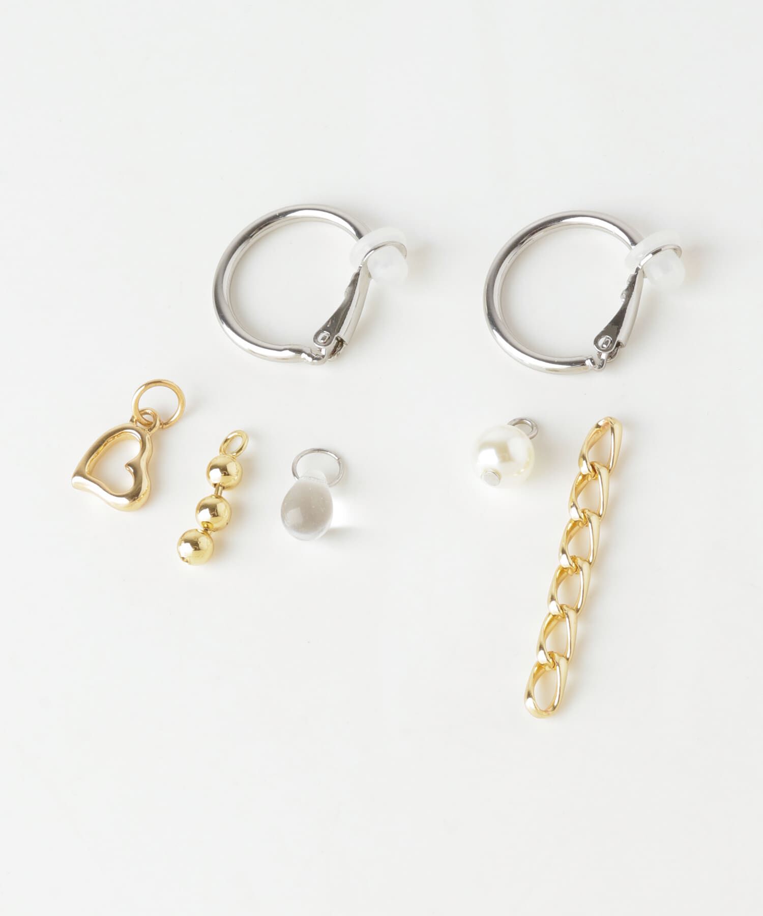 SMELLY「モチーフミックスフープイヤリング」|イヤリング|