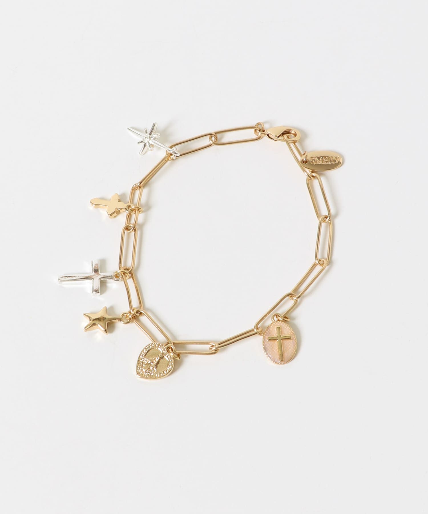 SMELLY「クロスコインチャームブレスレット」|ブレスレット・バングル|
