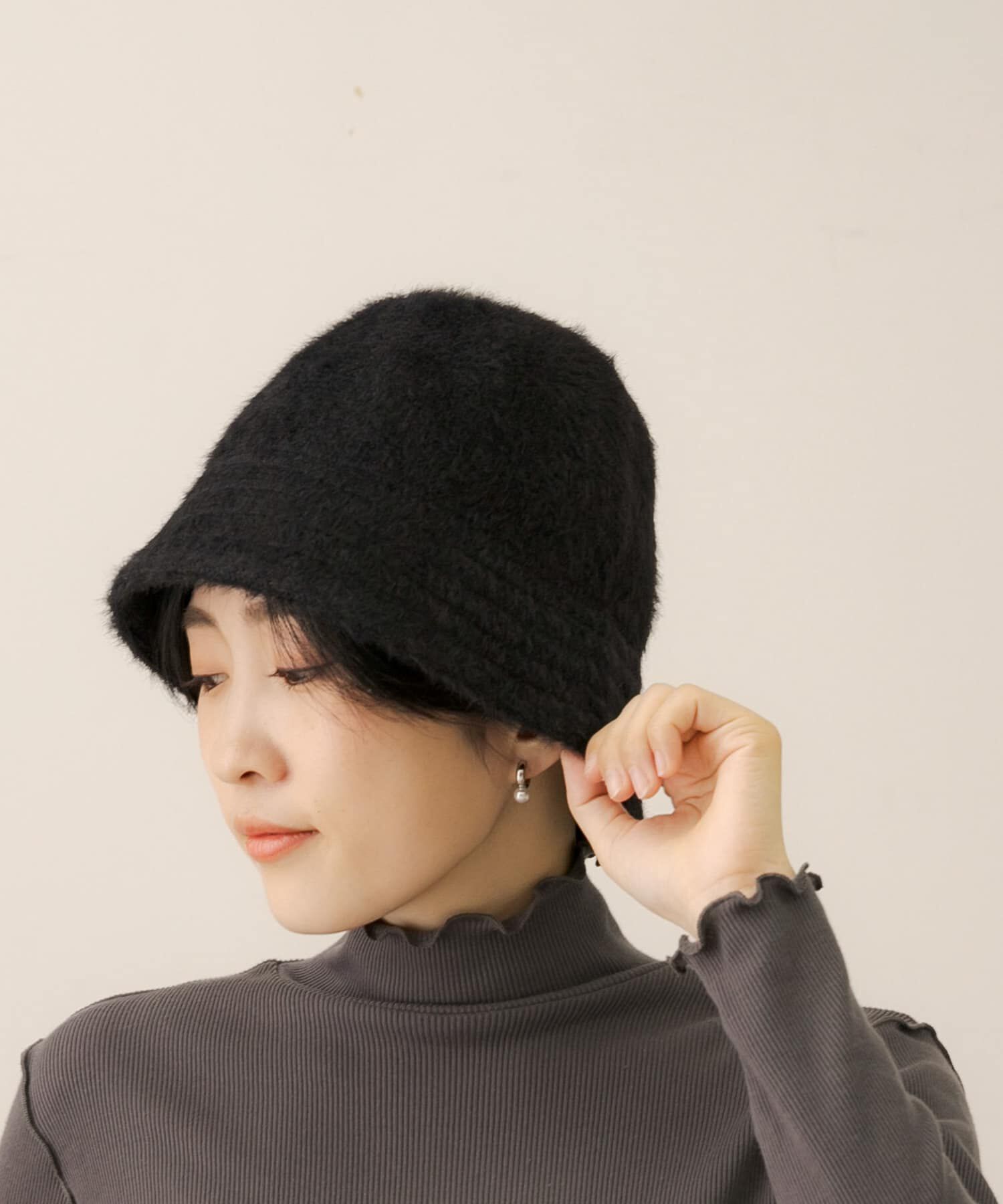 Sonny Label 「シャギーハット」|ハット|ブラック