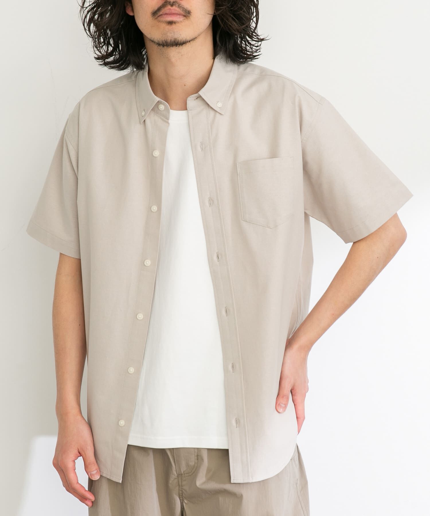 Sonny Label 「抗菌オックスボタンダウン半袖シャツ」|シャツ・ブラウス|