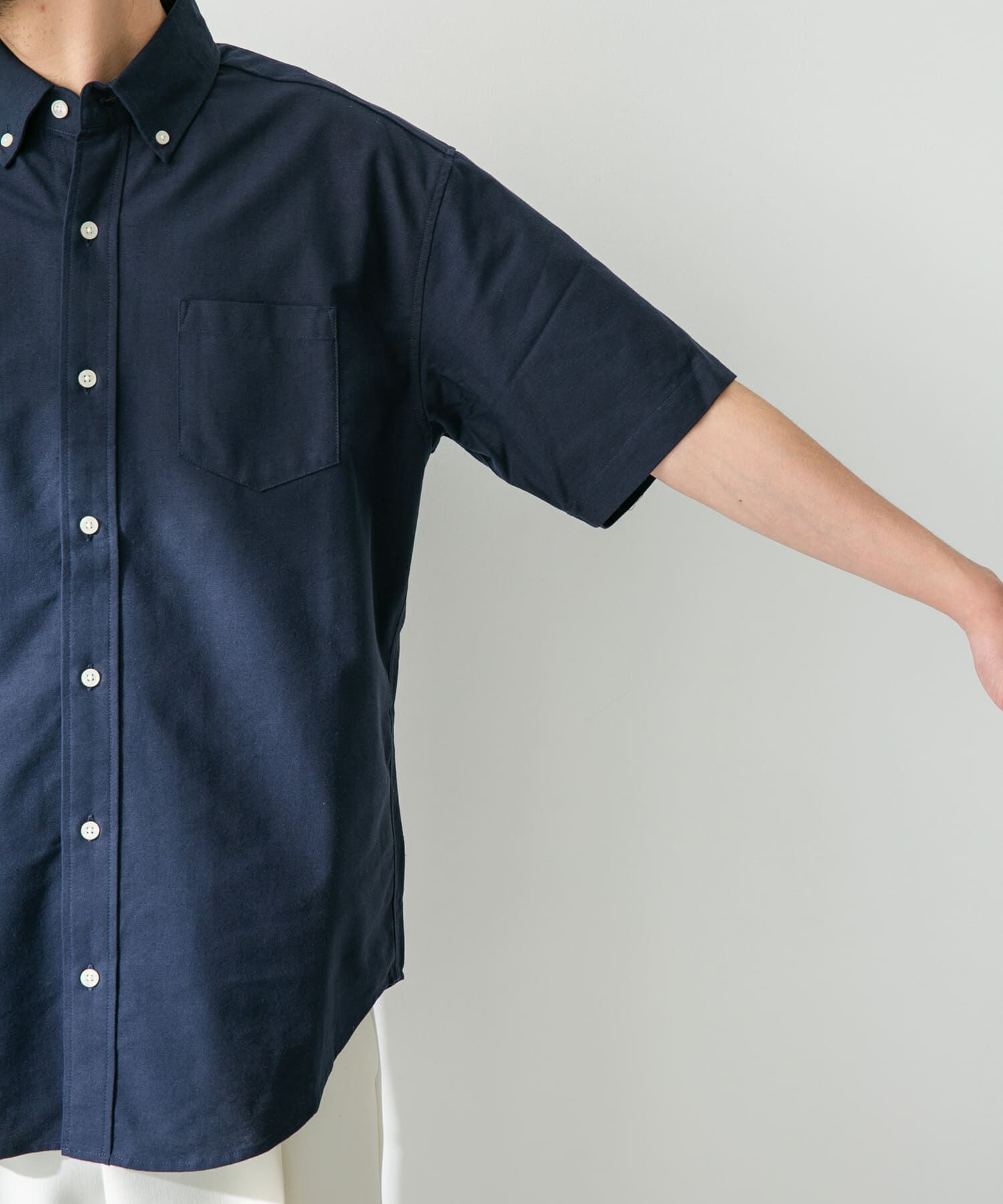 Sonny Label 「抗菌オックスボタンダウン半袖シャツ」|シャツ・ブラウス|