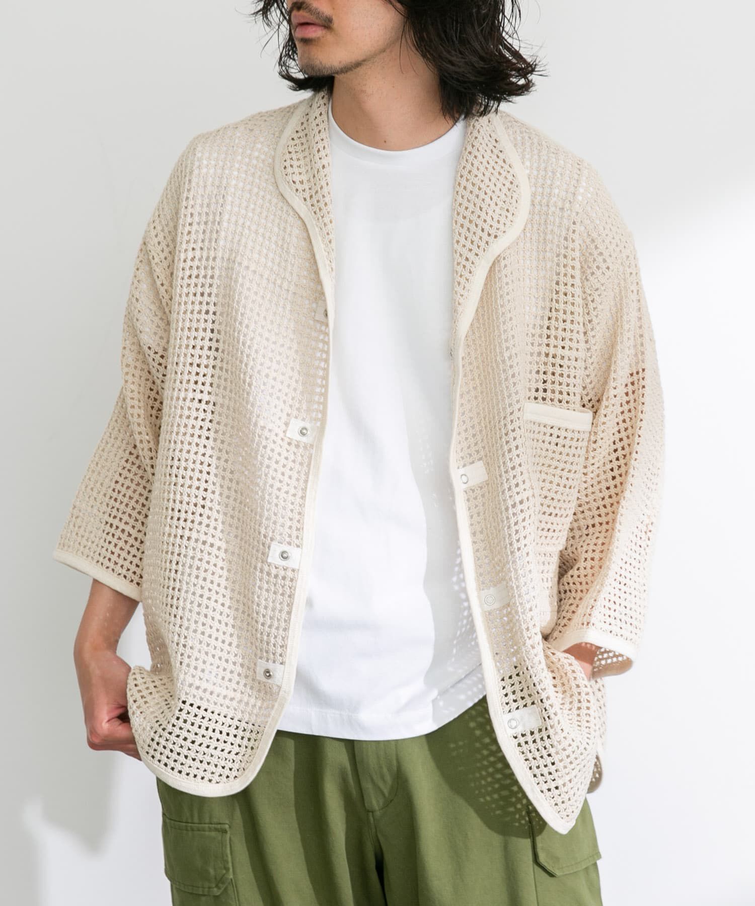 Sonny Label 「ARMY TWILL　Cotton Mesh Shirts」|シャツ・ブラウス|