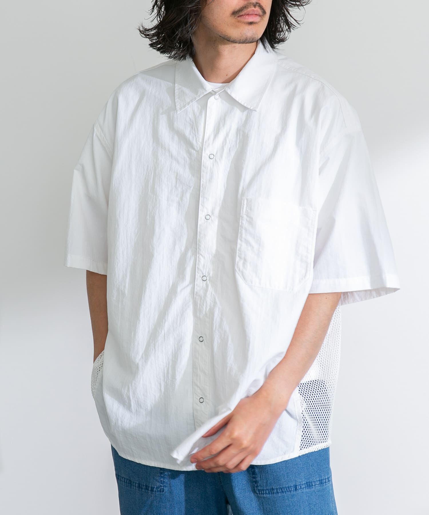 Sonny Label 「ARMY TWILL　Nylon OX Mesh H/S Shirts」|シャツ・ブラウス|