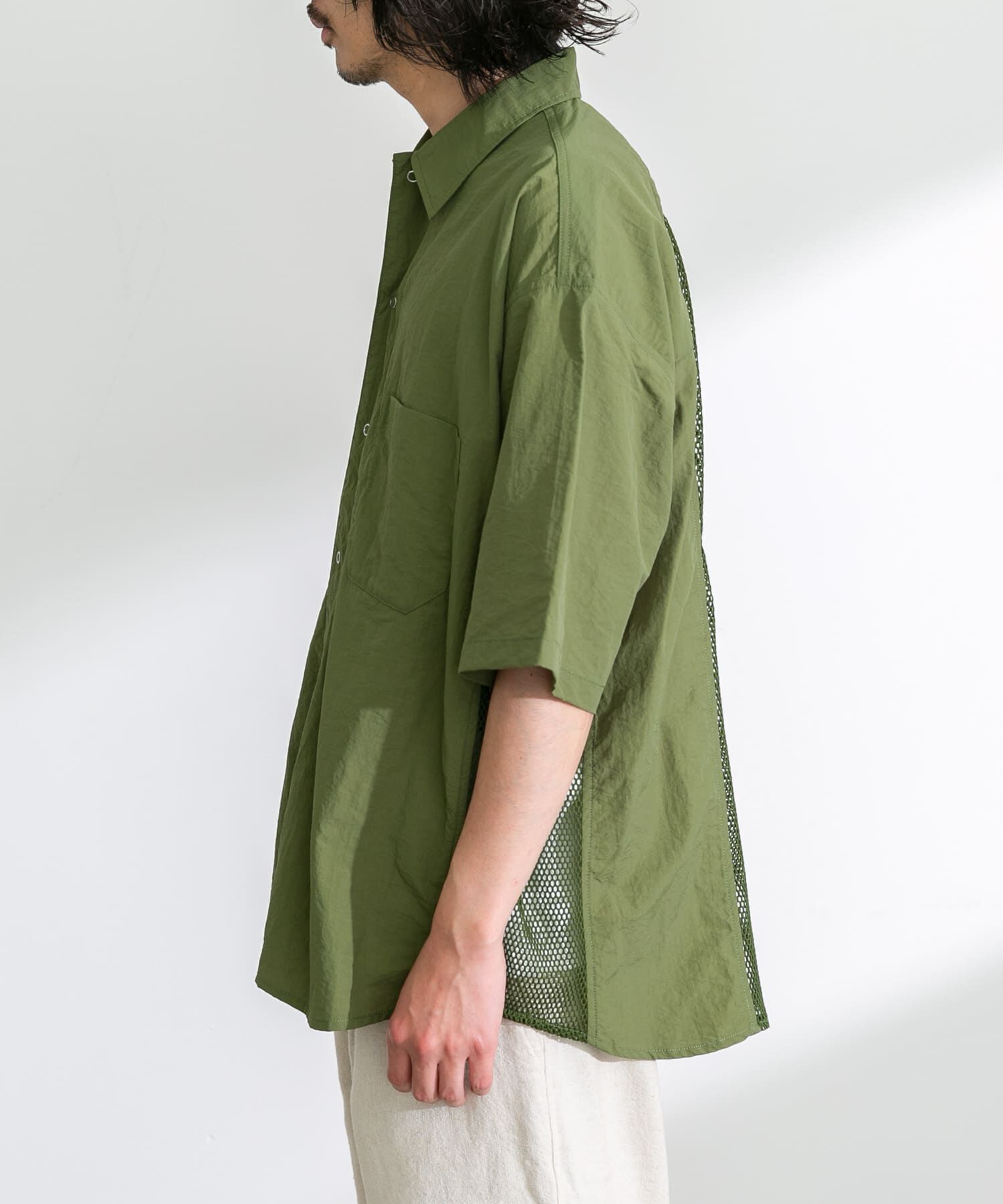 Sonny Label 「ARMY TWILL　Nylon OX Mesh H/S Shirts」|シャツ・ブラウス|