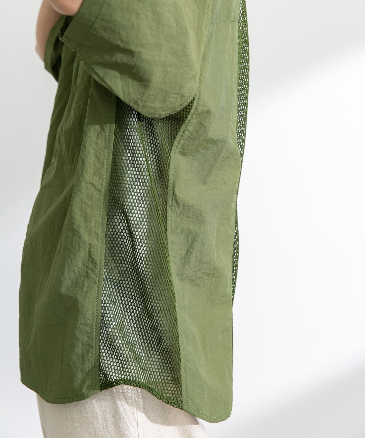 Sonny Label 「ARMY TWILL　Nylon OX Mesh H/S Shirts」|シャツ・ブラウス|