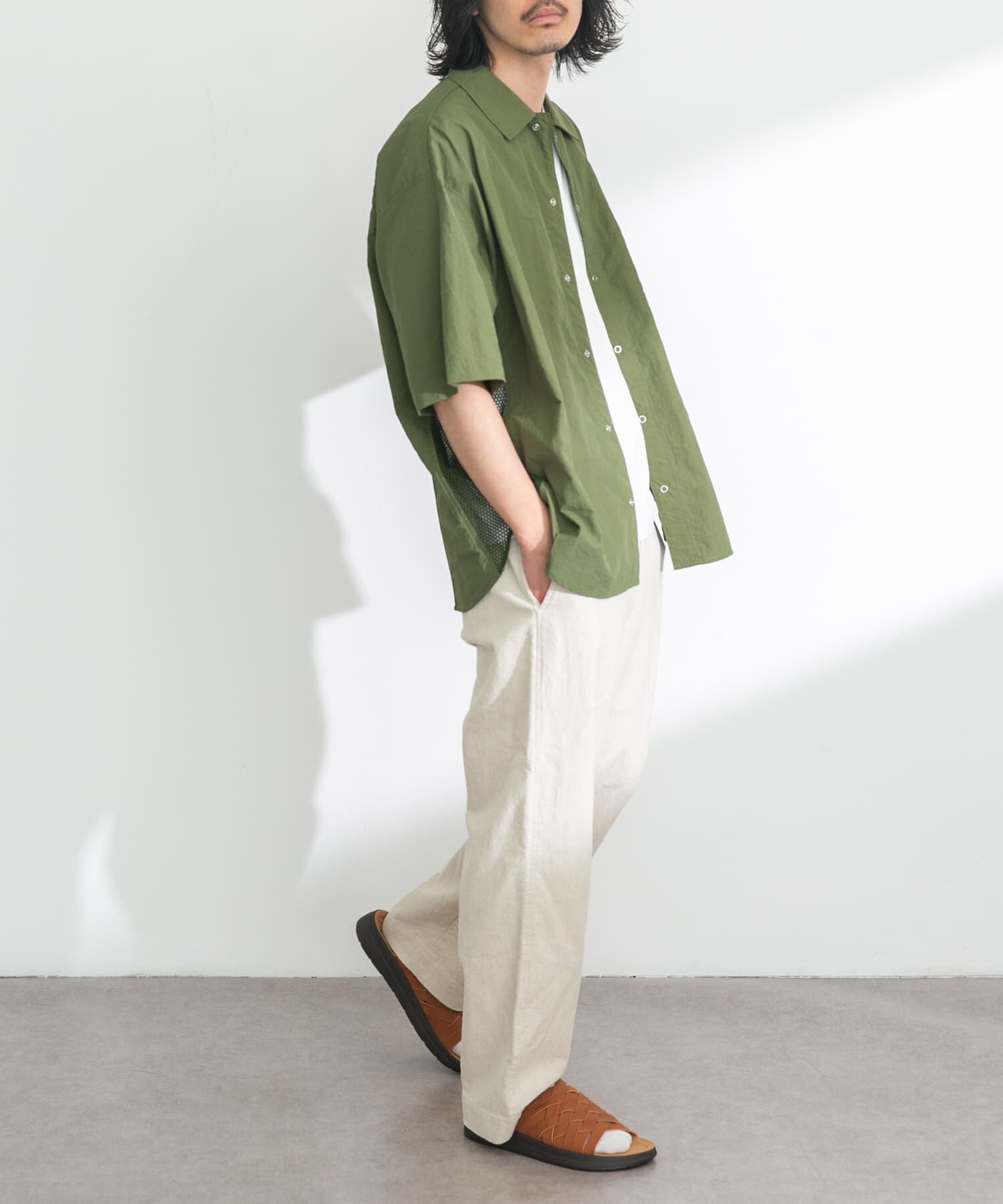 Sonny Label 「ARMY TWILL　Nylon OX Mesh H/S Shirts」|シャツ・ブラウス|