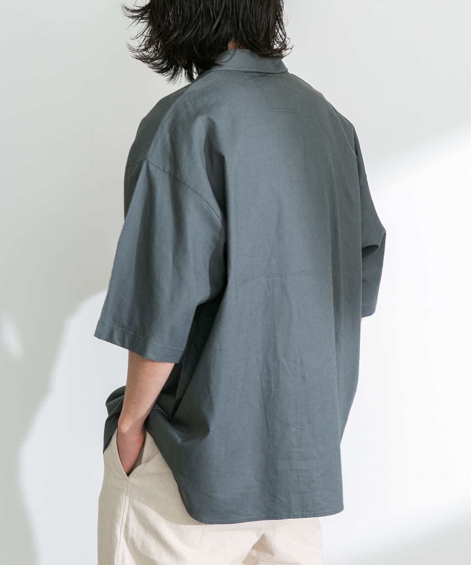Sonny Label 「ARMY TWILL　Cotton Linen Slab Shirts」|シャツ・ブラウス|