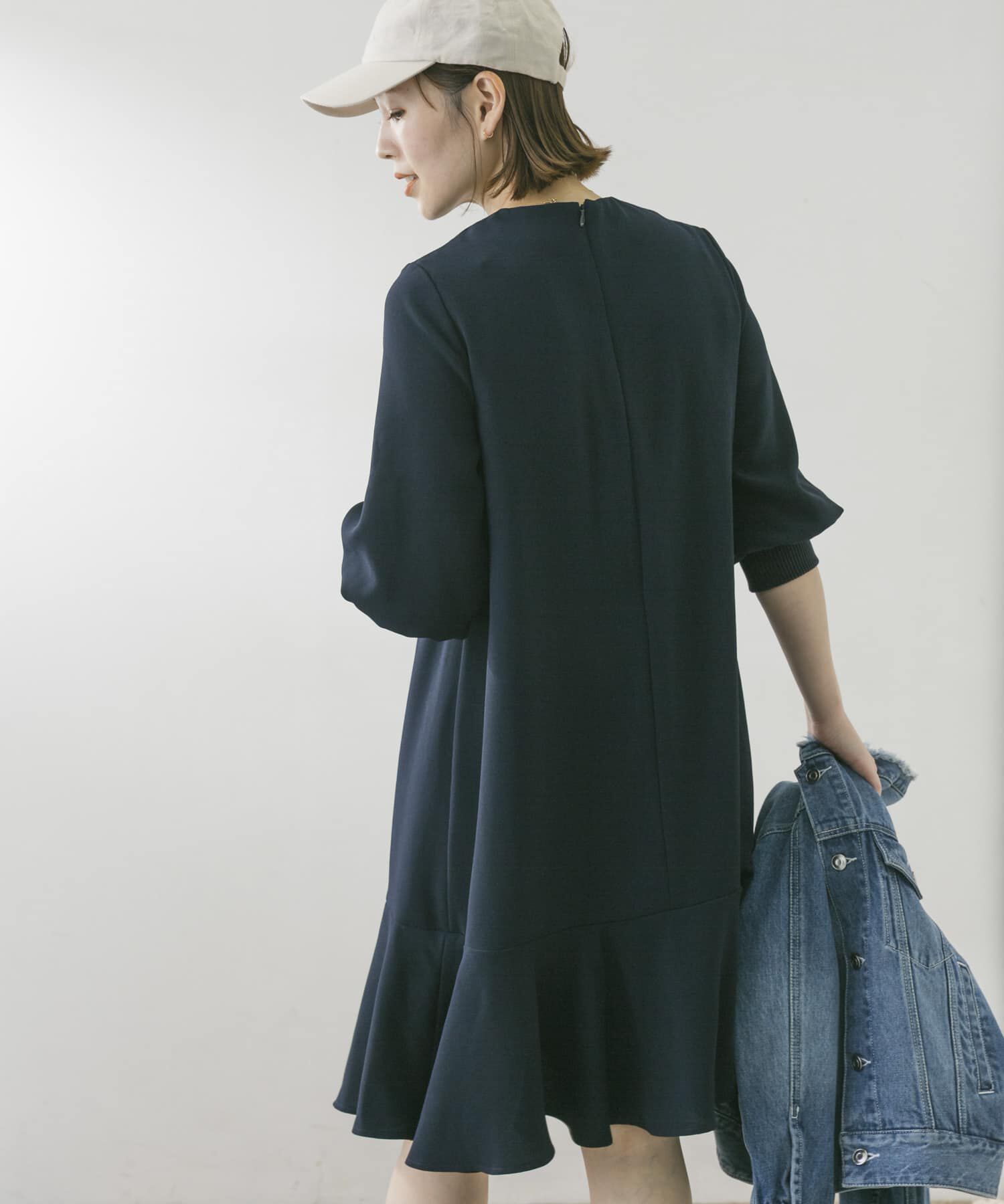 URBAN RESEARCH ROSSO「F by ROSSO　ジョーゼット裾フレアワンピース&there4;」|ワンピース|