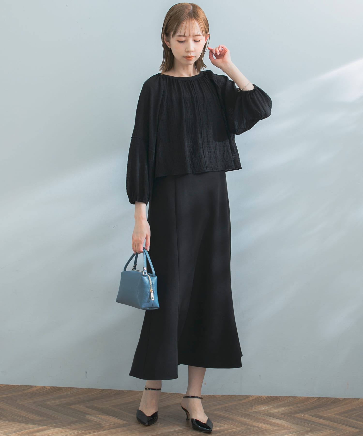 URBAN RESEARCH ROSSO「ブラウス&times;キャミセットワンピース」|ワンピース|