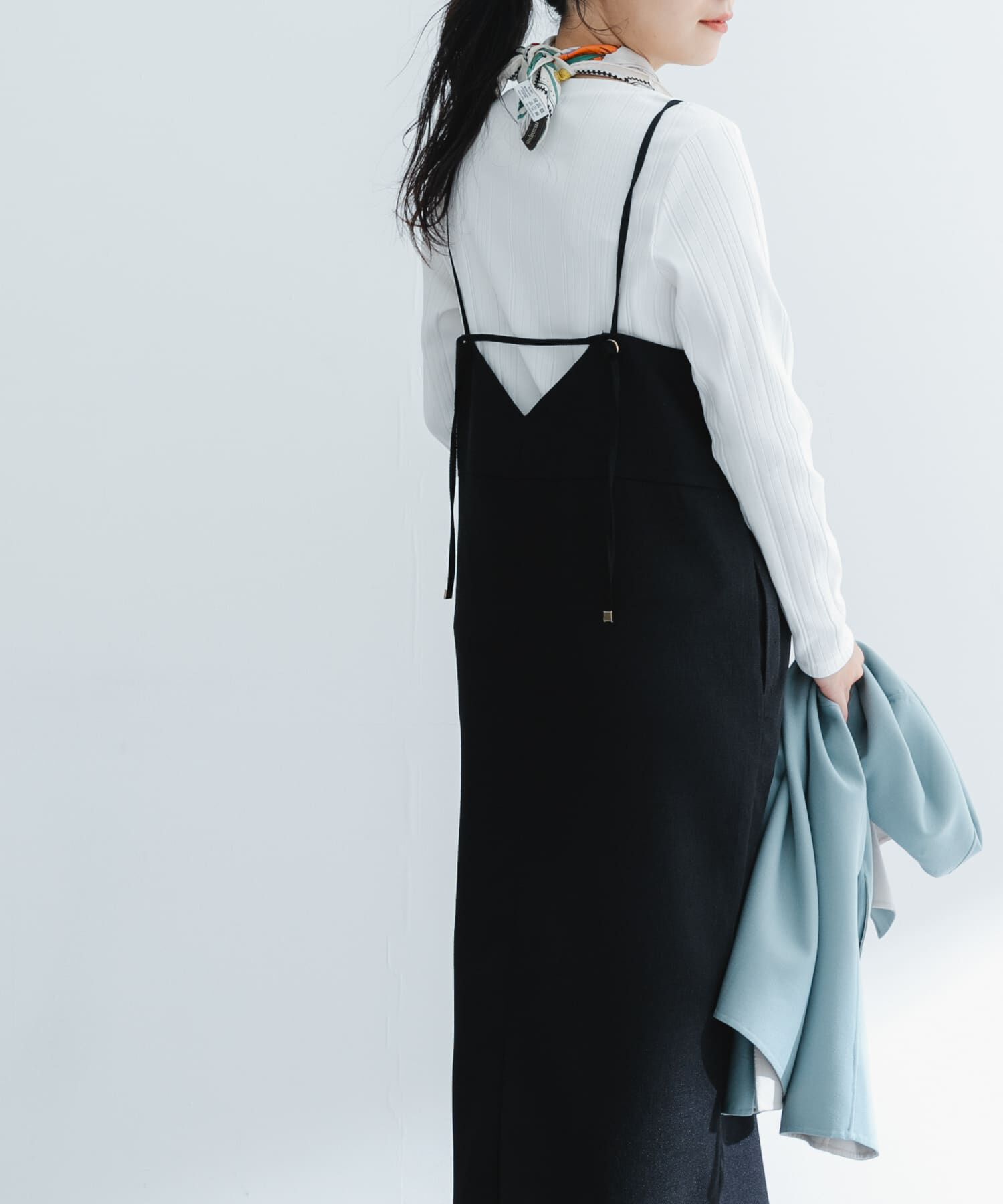 URBAN RESEARCH ROSSO「バックデザインリネンライクキャミワンピース」|ワンピース|