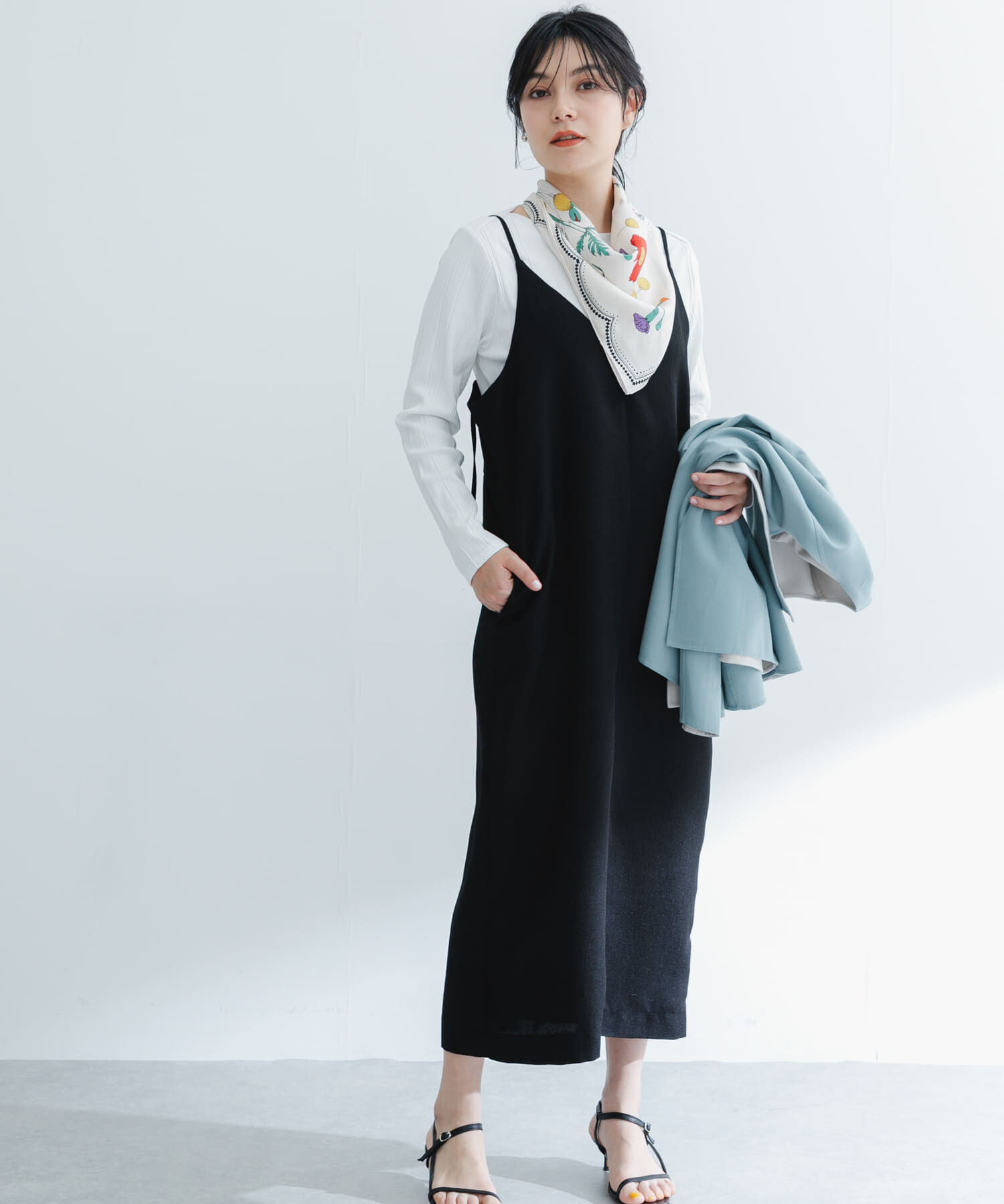 URBAN RESEARCH ROSSO「バックデザインリネンライクキャミワンピース」|ワンピース|