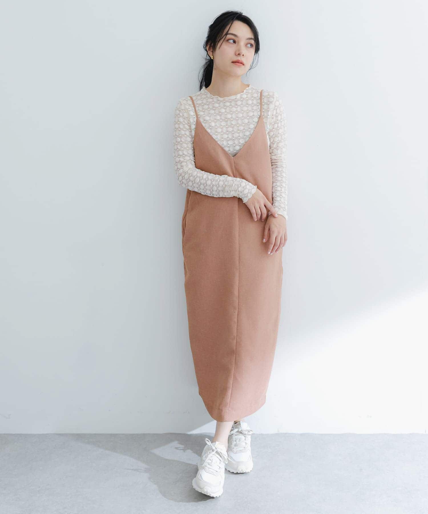 URBAN RESEARCH ROSSO「バックデザインリネンライクキャミワンピース」|ワンピース|