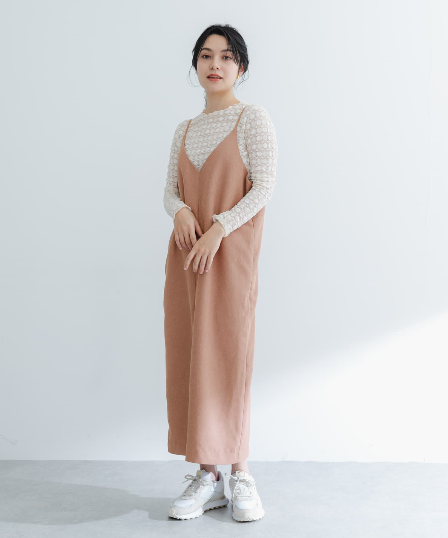 URBAN RESEARCH ROSSO「バックデザインリネンライクキャミワンピース」|ワンピース|