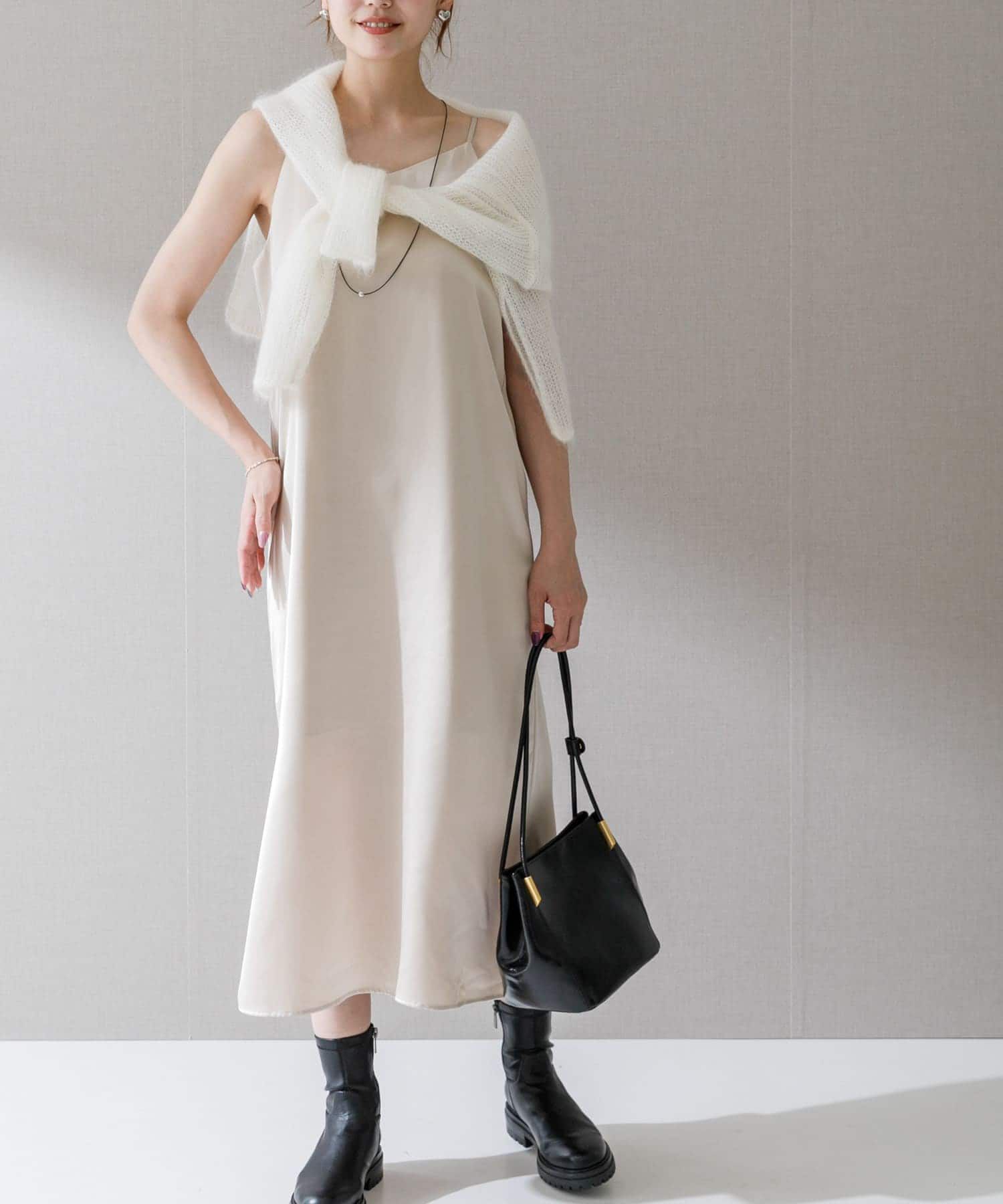 URBAN RESEARCH ROSSO「サテンキャミワンピース」|ワンピース|