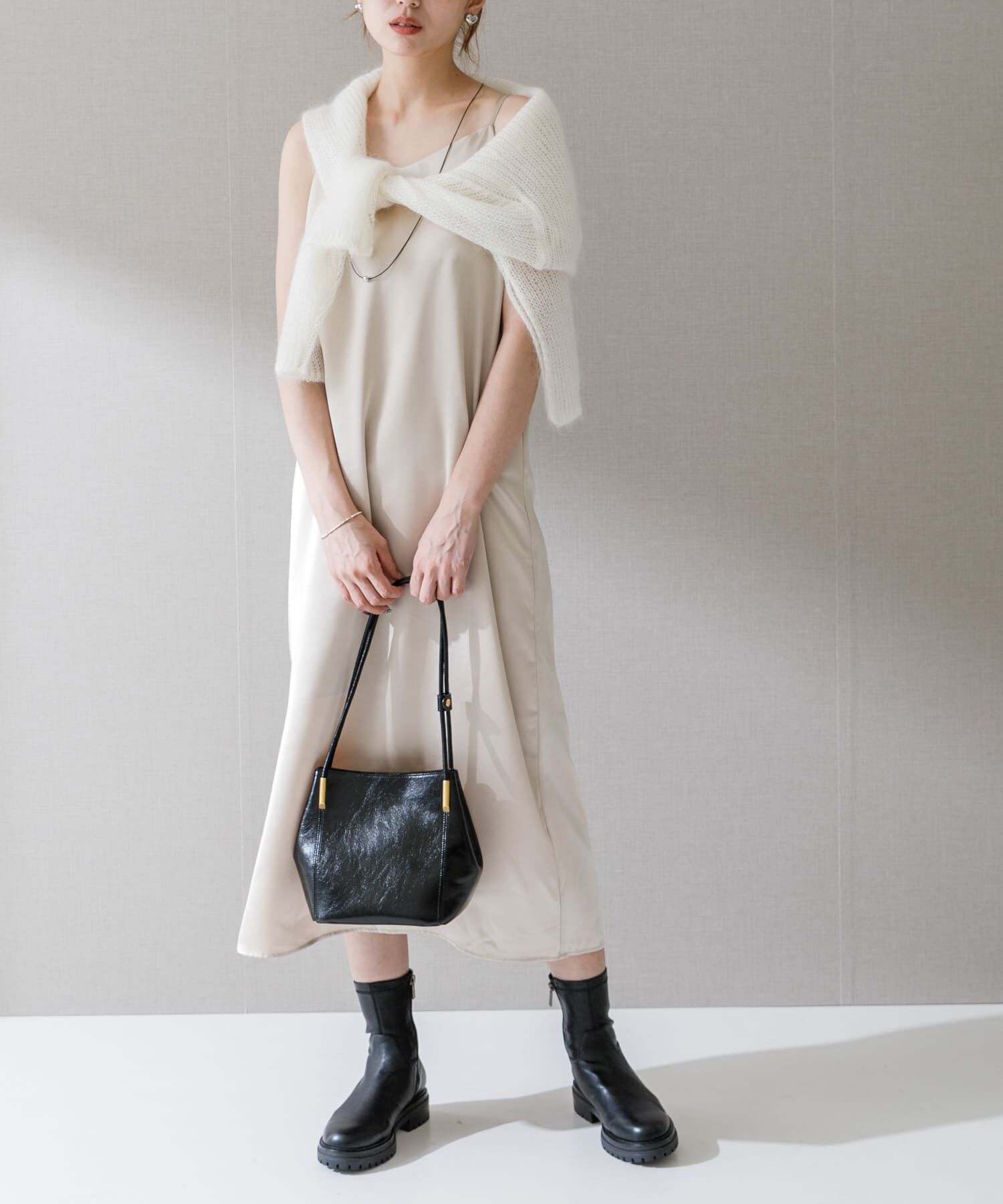 URBAN RESEARCH ROSSO「サテンキャミワンピース」|ワンピース|