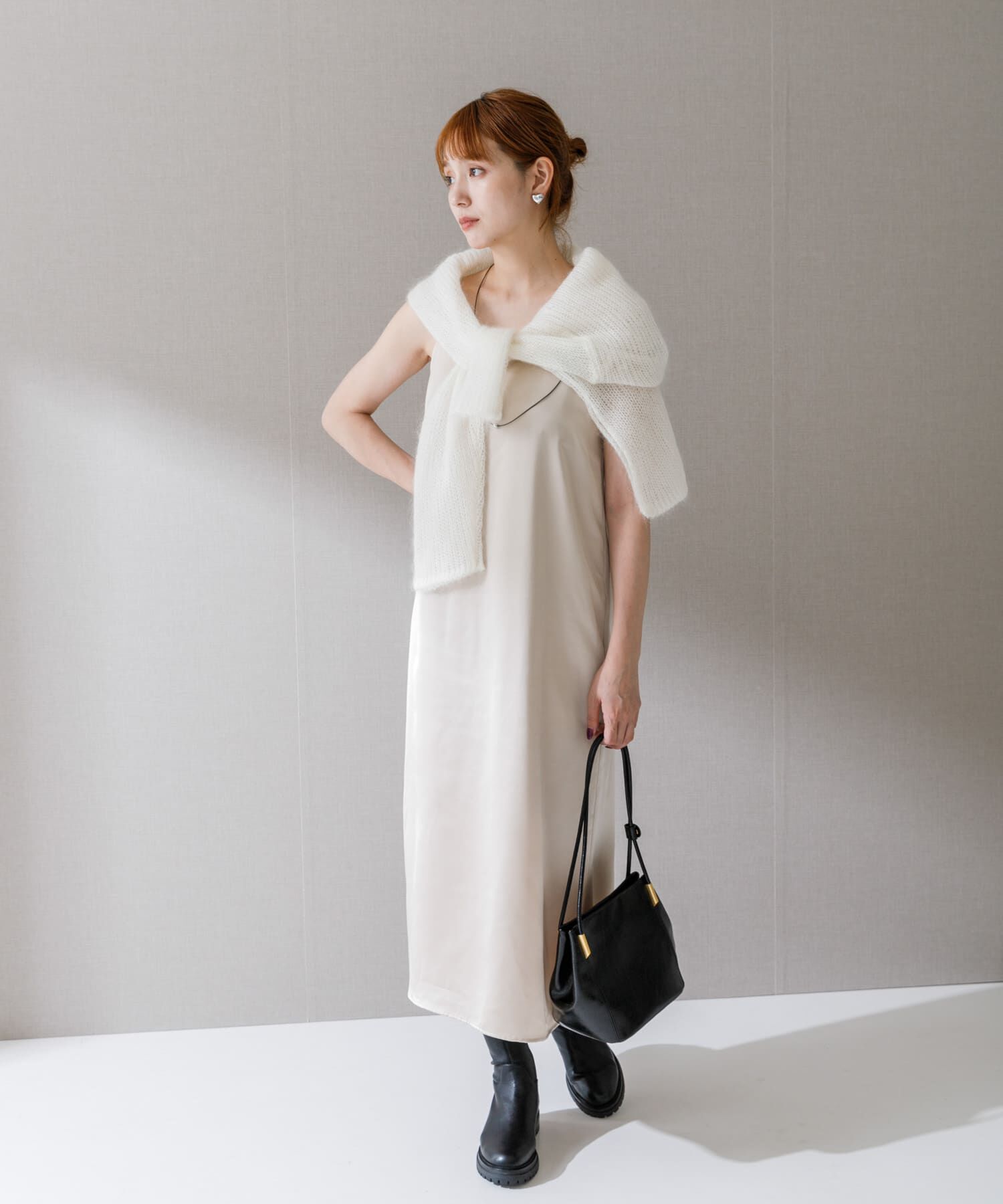 URBAN RESEARCH ROSSO「サテンキャミワンピース」|ワンピース|