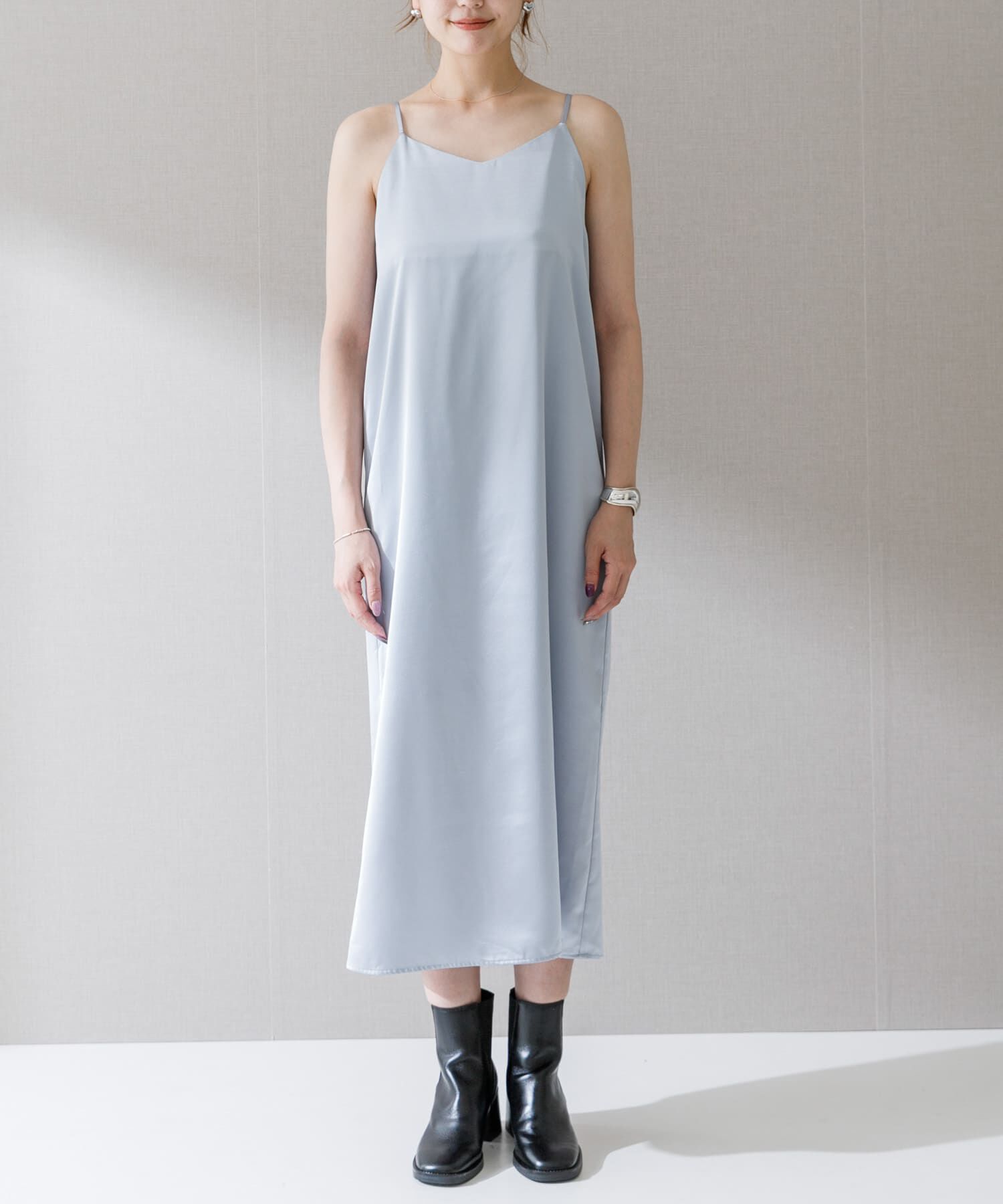 URBAN RESEARCH ROSSO「サテンキャミワンピース」|ワンピース|