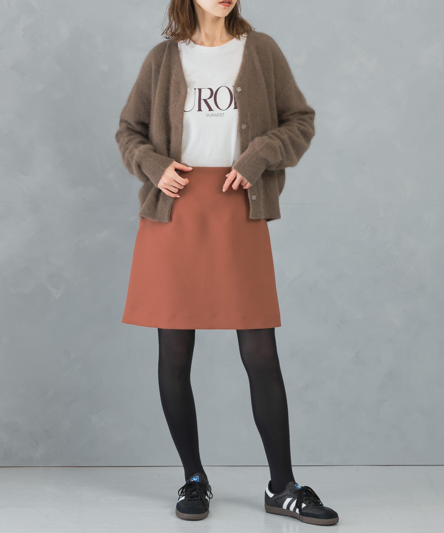 URBAN RESEARCH ROSSO「バックファスナーミニスカート」|スカート|