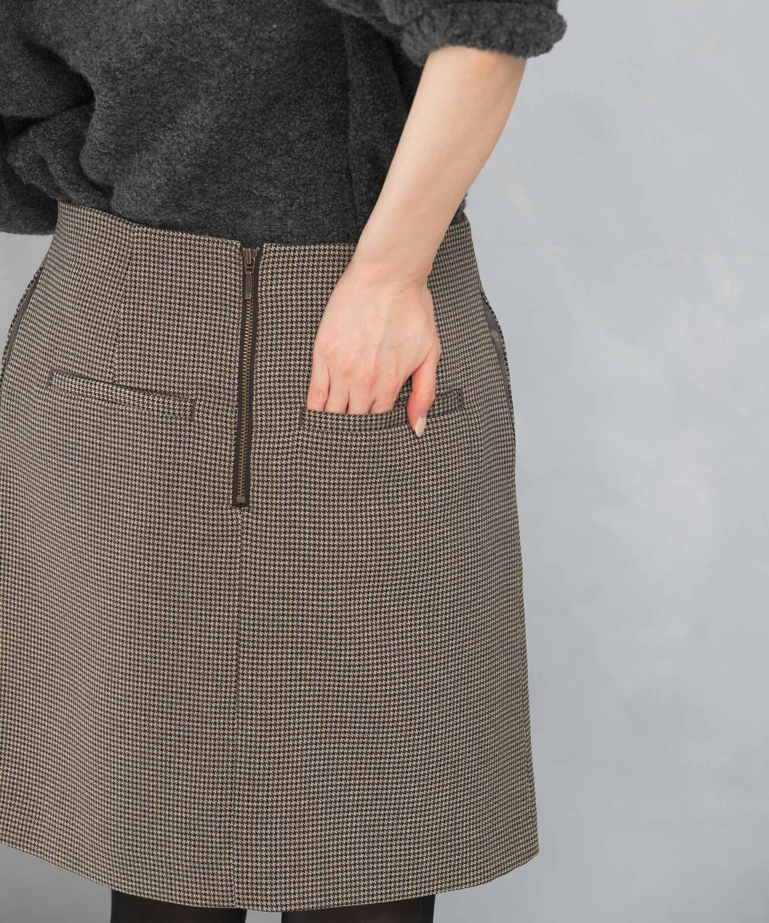 URBAN RESEARCH ROSSO「バックファスナーミニスカート」|スカート|