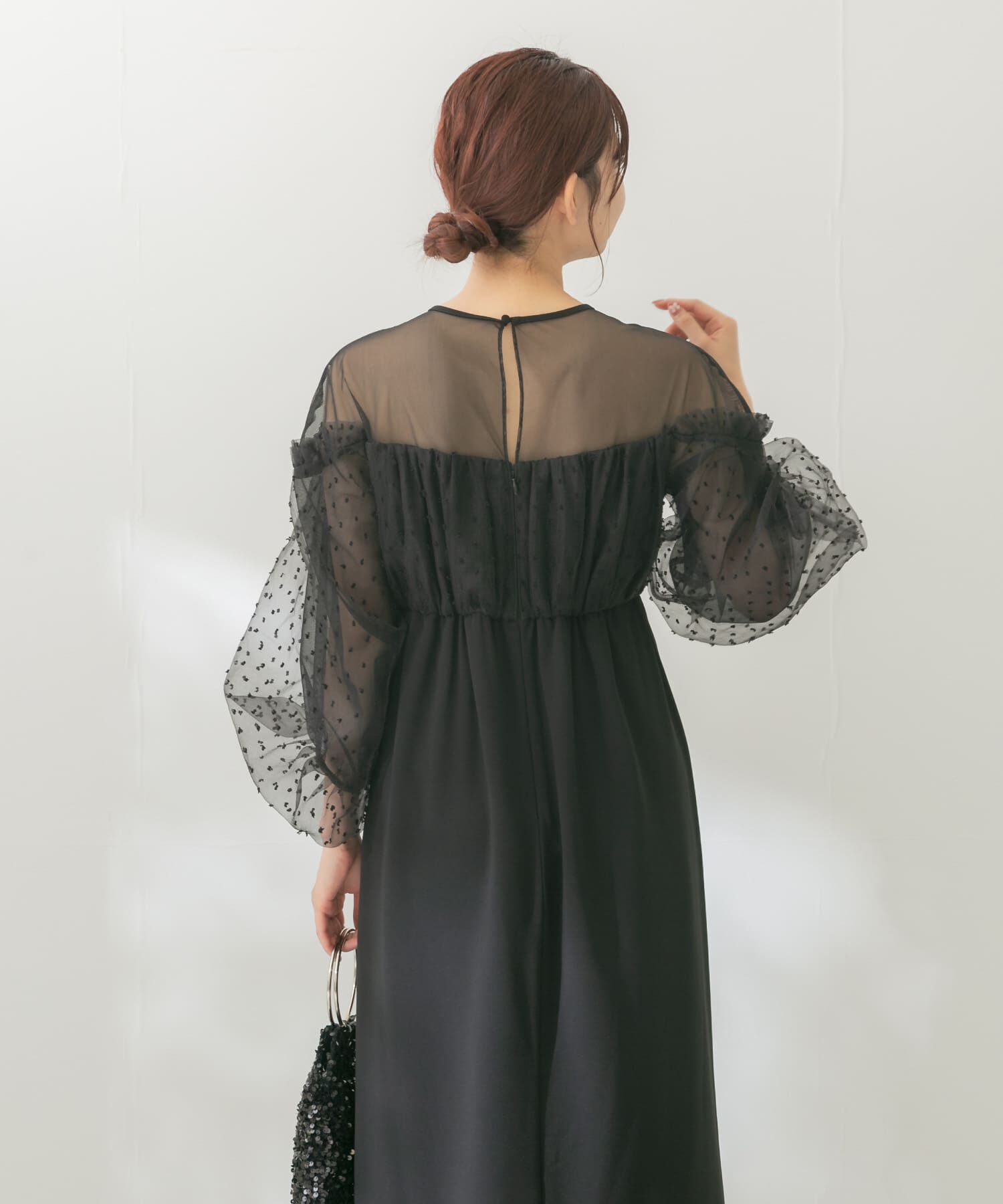 URBAN RESEARCH ROSSO「ドットオーガンドレス」|ワンピース|