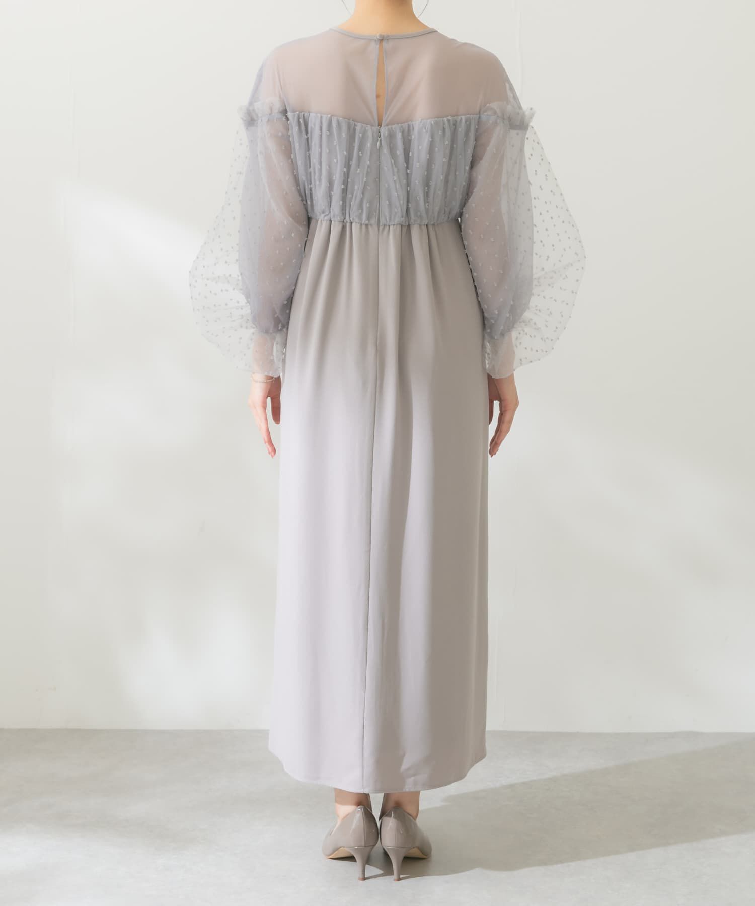 URBAN RESEARCH ROSSO「ドットオーガンドレス」|ワンピース|