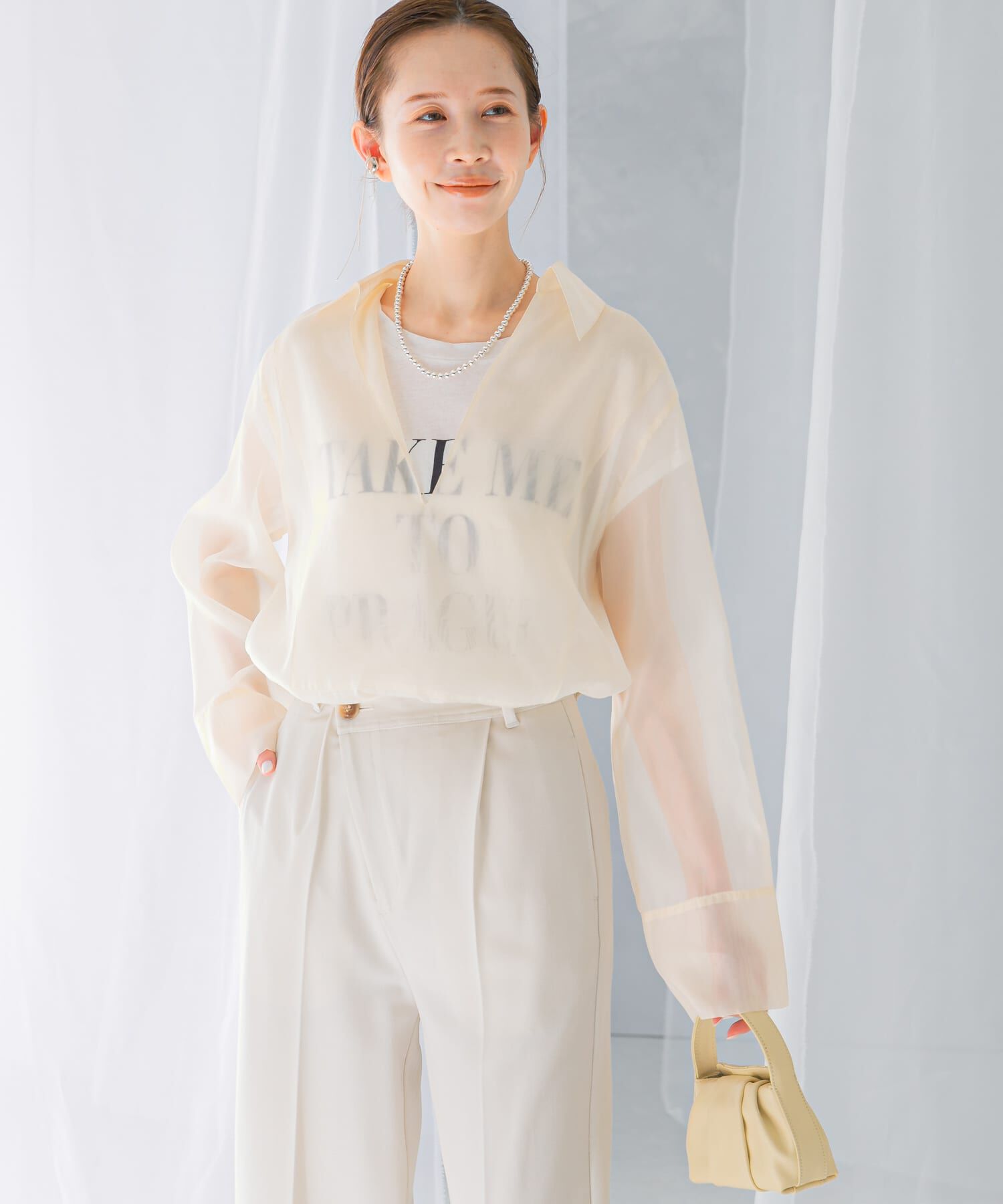 URBAN RESEARCH ROSSO「シアースキッパーロングシャツ」|シャツ・ブラウス|