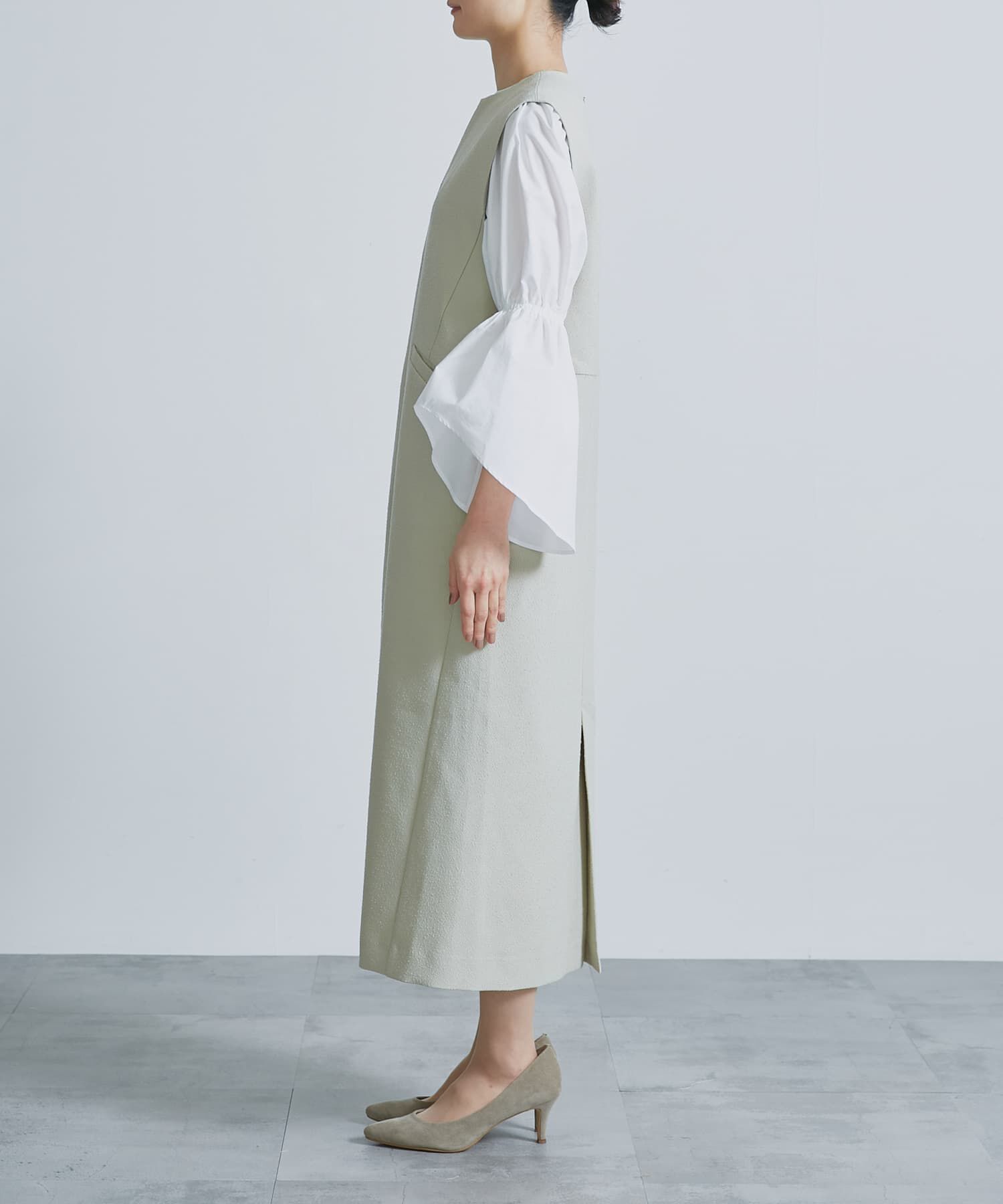 URBAN RESEARCH ROSSO「キーネックレイヤードワンピース」|ワンピース|