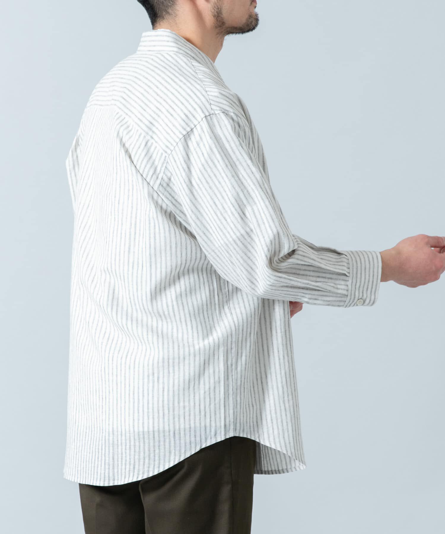 URBAN RESEARCH ROSSO「『XLサイズあり』リラックスコットンリネン7分袖シャツ」|シャツ・ブラウス|