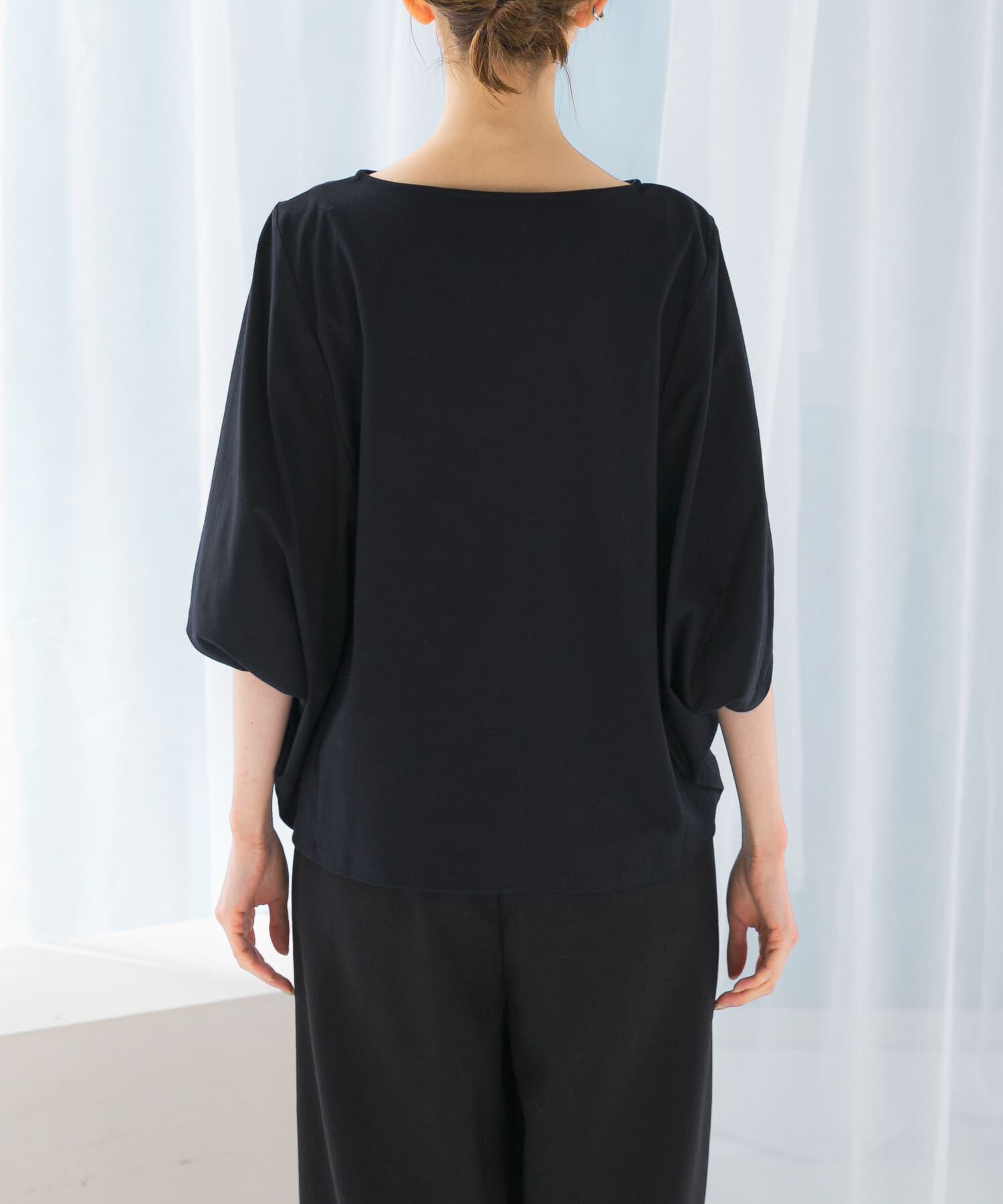 URBAN RESEARCH ROSSO「『一部WEB限定カラー』汗染防止5分袖ドルマンプルオーバー」|Tシャツ・カットソー|