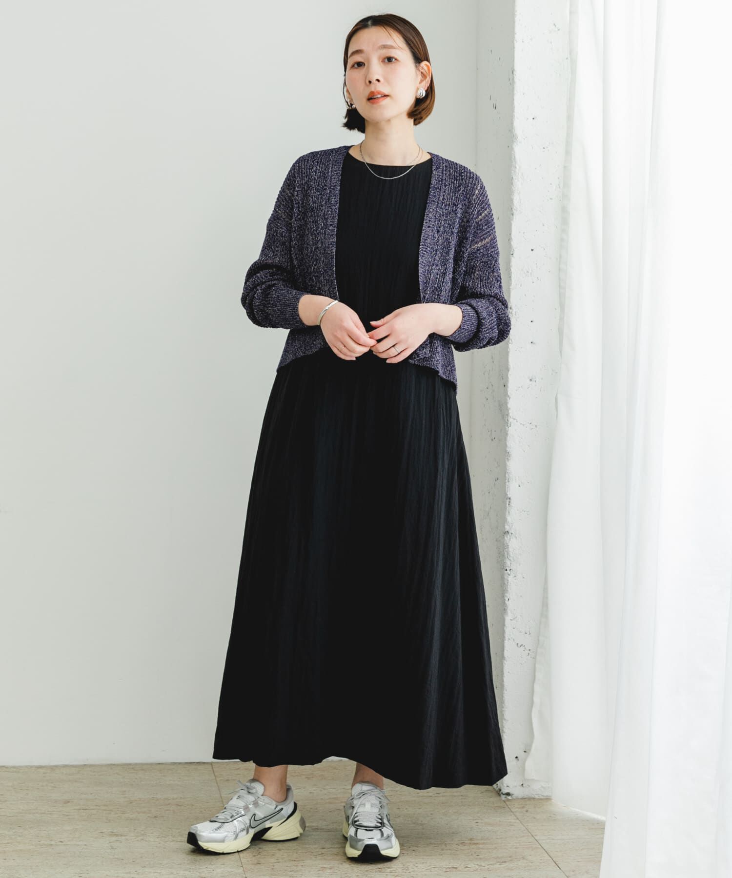 URBAN RESEARCH ROSSO「F by ROSSO　透かし編みショートカーディガン」|カーディガン|