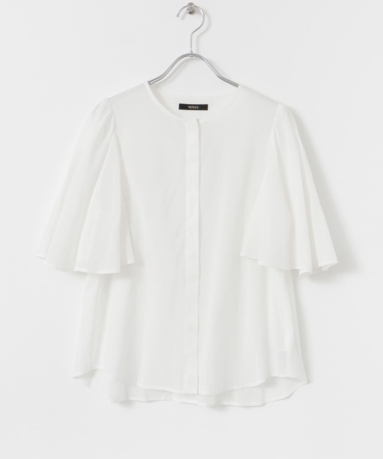 URBAN RESEARCH ROSSO「ウォッシャブルギャザースリーブブラウス」|シャツ・ブラウス|