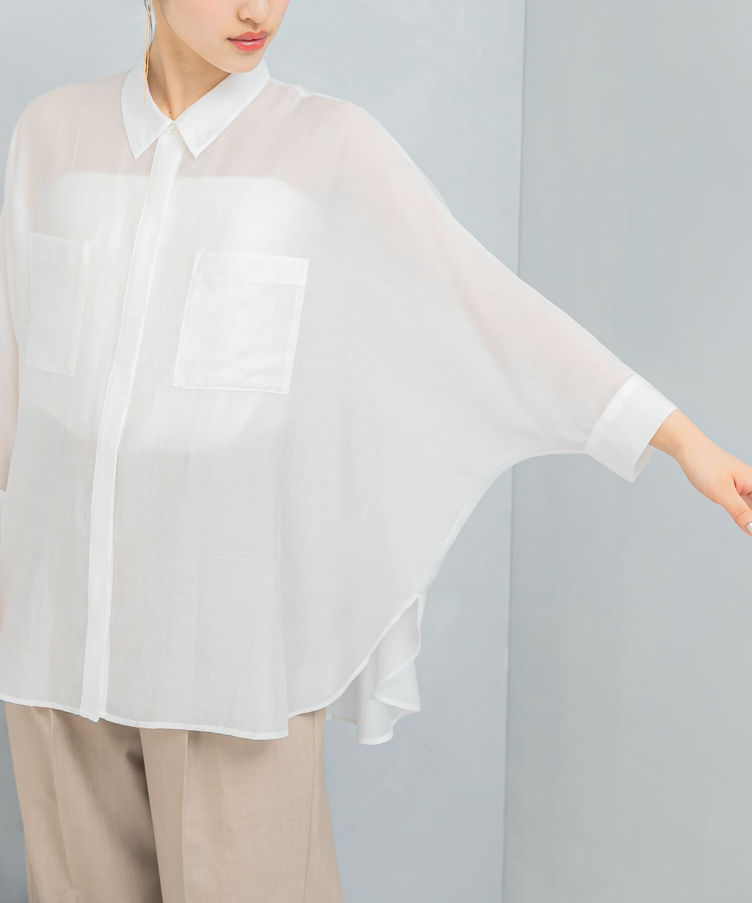 URBAN RESEARCH ROSSO「アセテートシアードルマンシャツ」|シャツ・ブラウス|